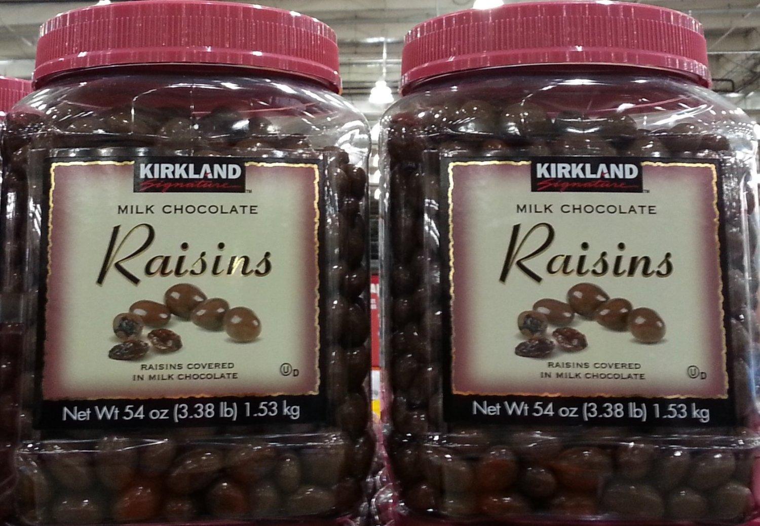 Kirkland Signature Milk Chocolate Raisins Covered in Milk Chocolate 54