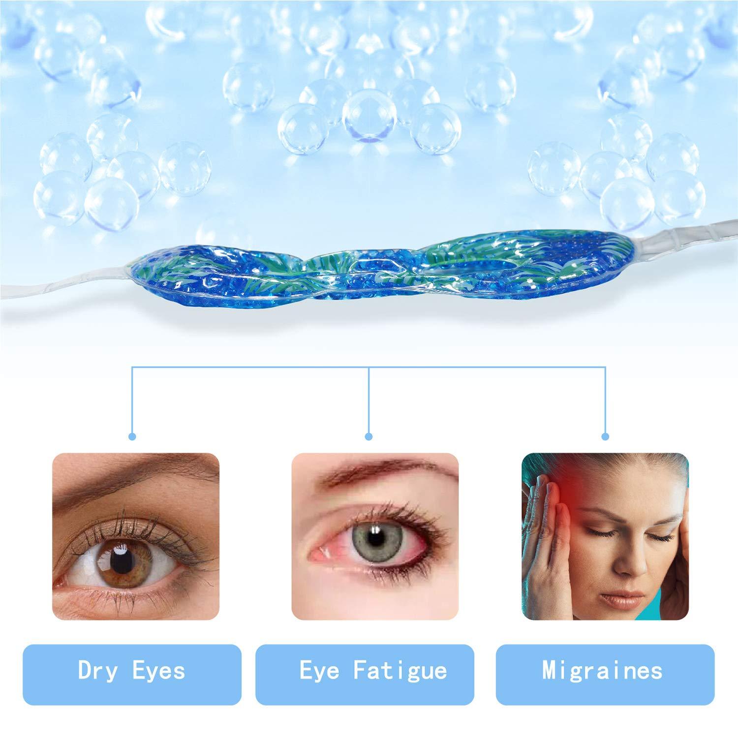 Cooling Eye Mask Reusable Gel Eye Mask for Puffiness, Cold Eye Mask Eye