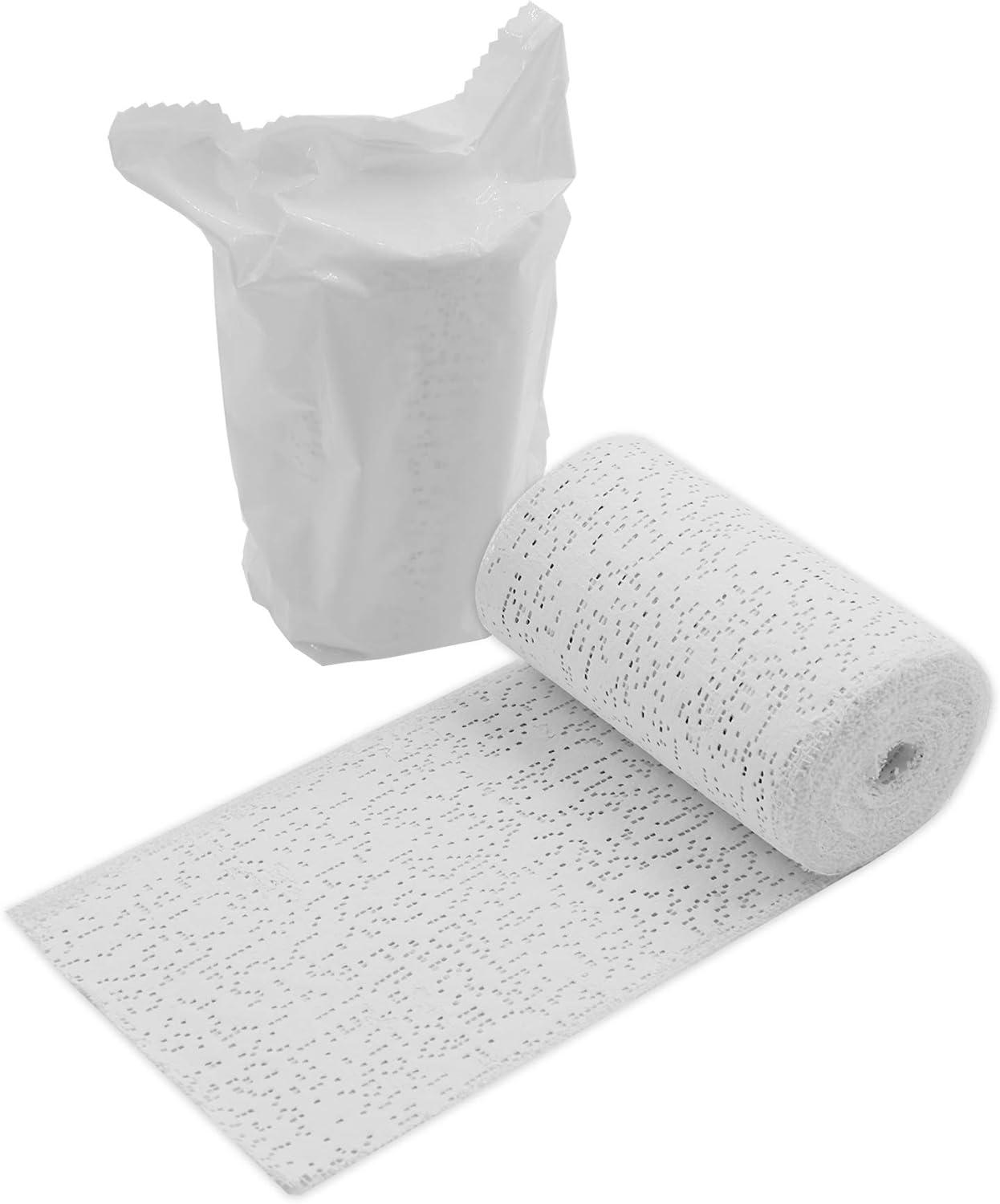 Plaster Cloth Rolls (Pack of 12) - Gauze Bandages for Body Casts Craft  Projects Belly Molds - Easy to Use Wrap Strips - 6 W x 180 L(Single Roll)  6x180