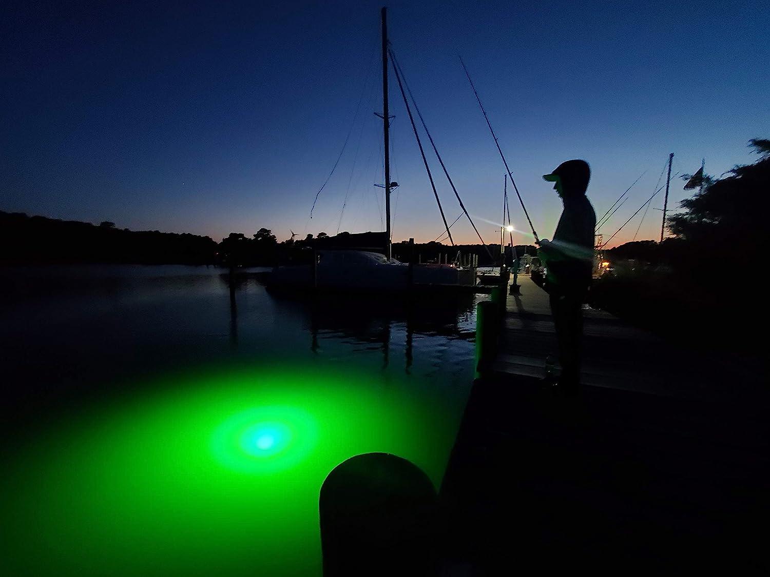 LED Underwater Fish Fishing Night Light Fluorescent Glow Bait Lure