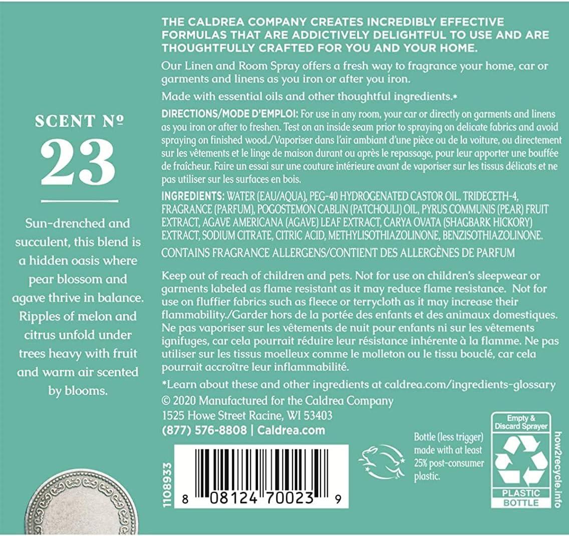 Caldrea Linen and Room Spray Air Freshener Made with Essential Oils