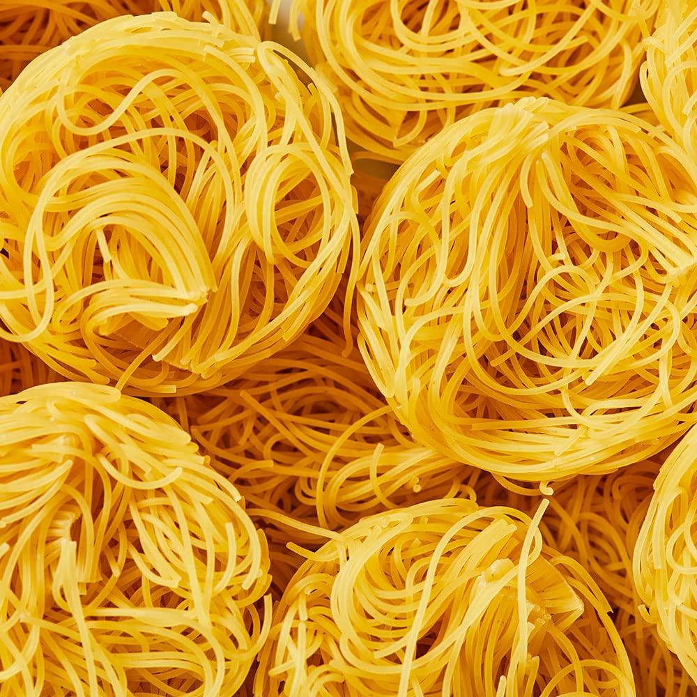 DeLallo Capellini Egg Pasta Nests, Angel Hair LongCut Pasta, 8.8oz Bag