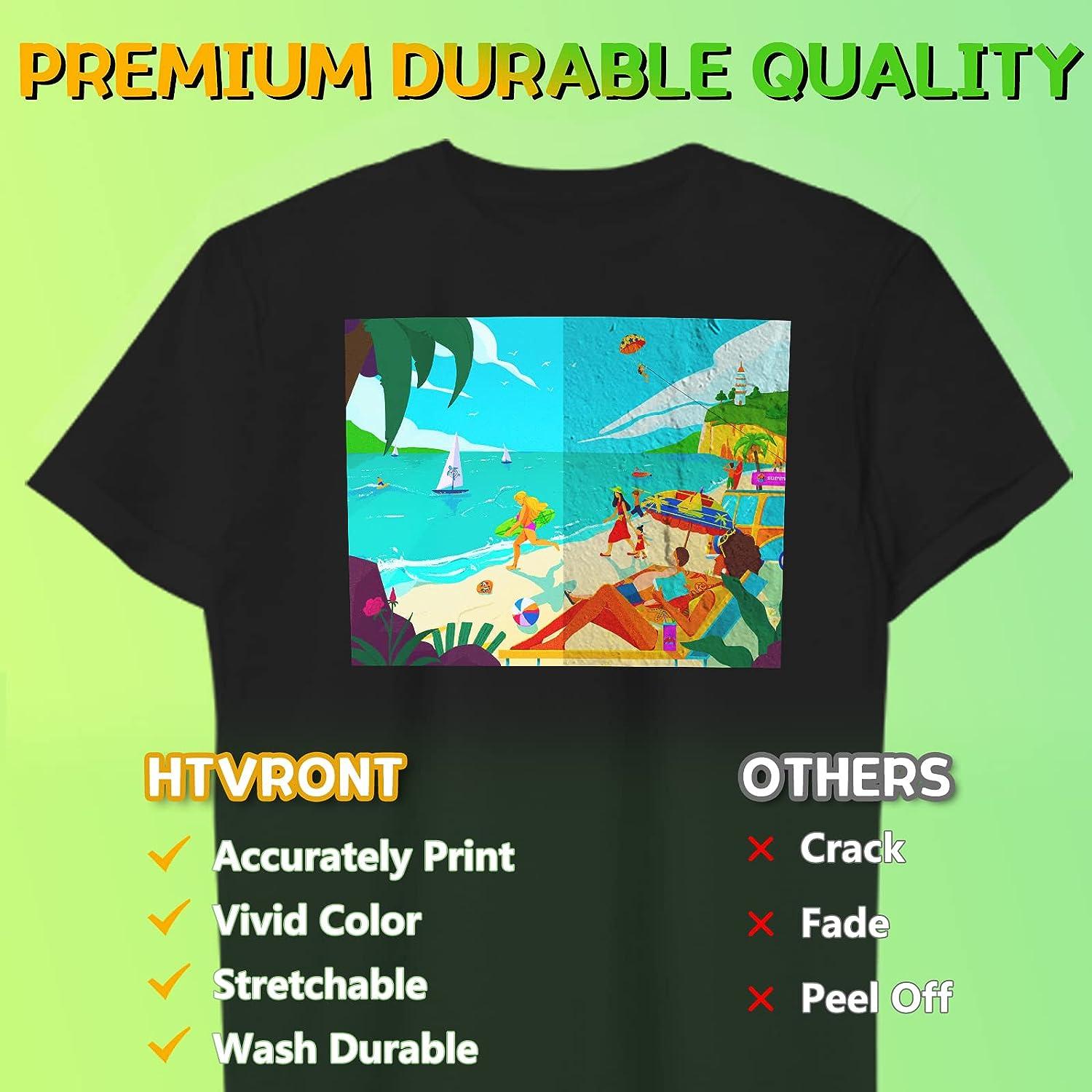 HTVRONT Dark T-Shirt Heat Transfer Paper 25 Sheets