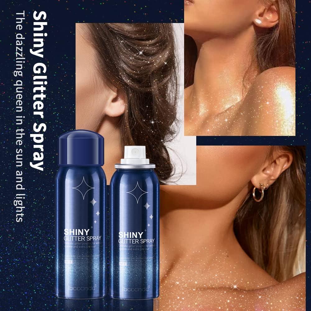 Body Glitter for Women Hair Glitter Sparkle Spray Long-Lasting Waterproof  for Dresses Outfits Clothing Prom Festival Rave Stage Makeup Parties  Celebrations Costume Parties Cosplay