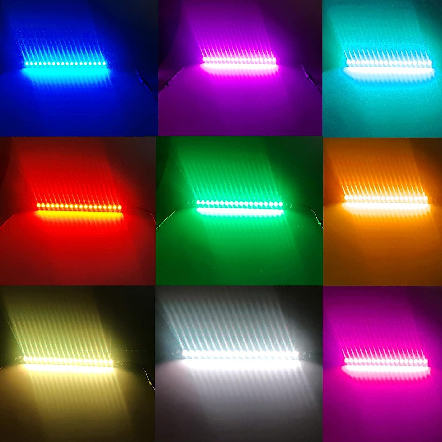 Green LED Strip Lights 12V Waterproof for Auto Car Truck Boat Motorcycle  Lighting Pack of 6