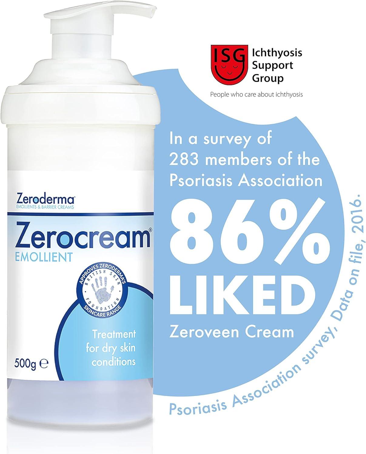 ZEROCREAM Emollient 500g Soothing Skin Moisturizer