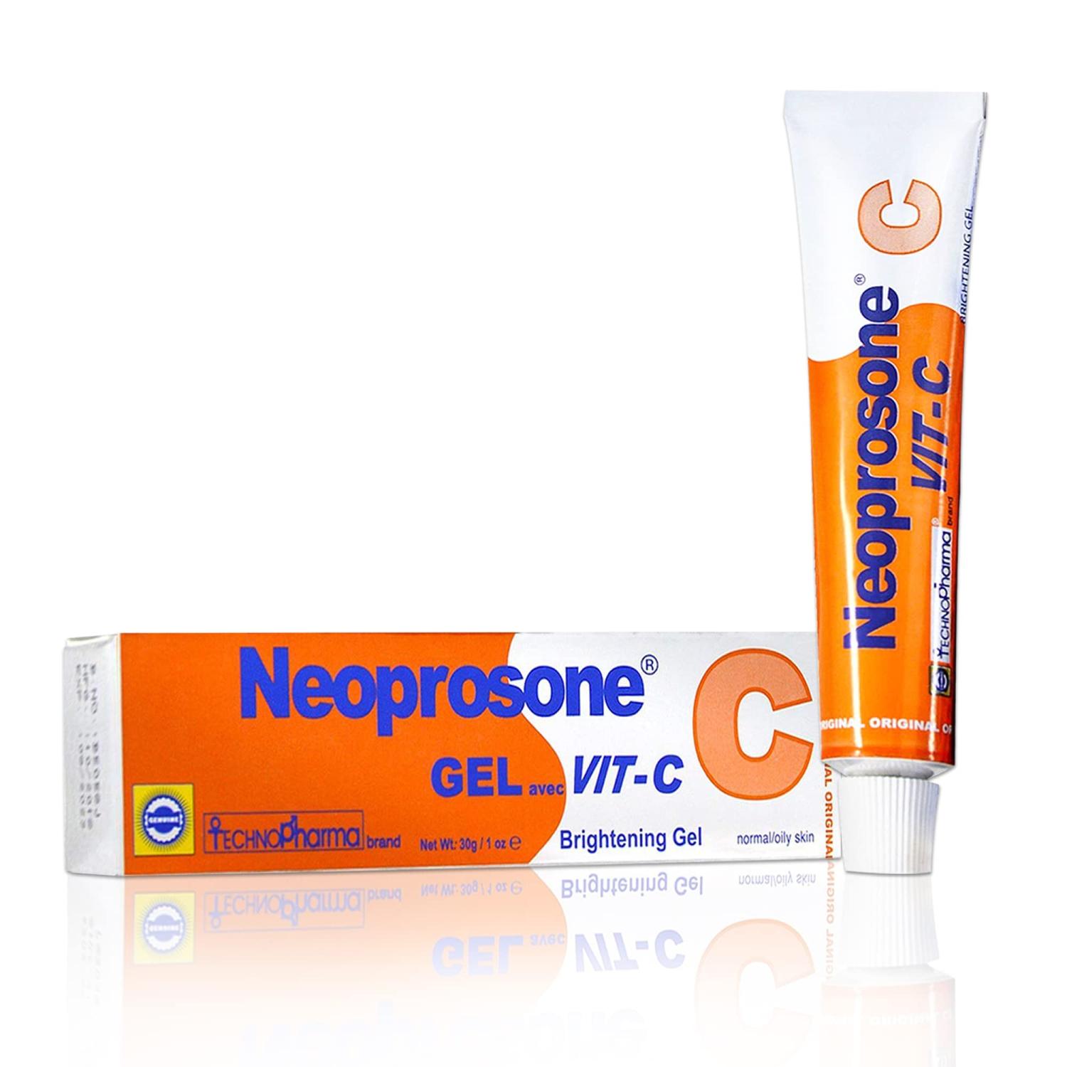 Neoprosone Vitamin C Gel 1 Fl oz Fade Dark Spots on Neck, Face, Body
