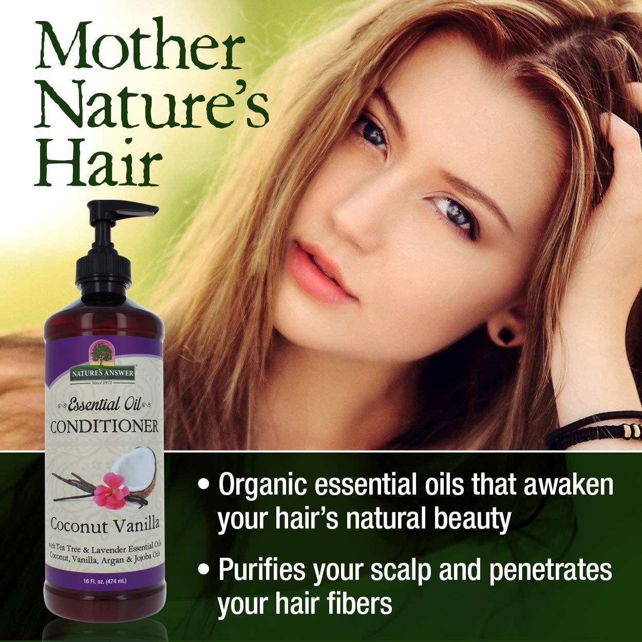 Nature's Answer Essential Oil Conditioner with Pump, Coconut Vanilla