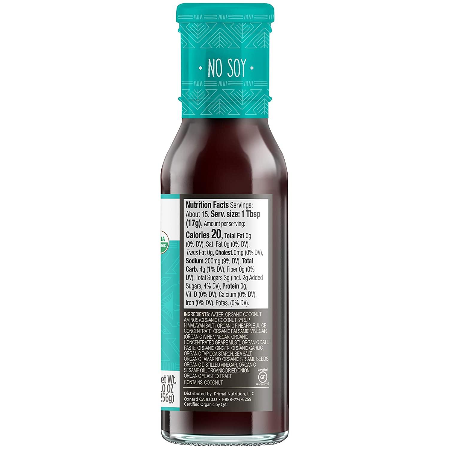 Primal Kitchen NoSoy Teriyaki Sauce Variety Pack, Whole30 Approved, Certified Paleo, and Keto