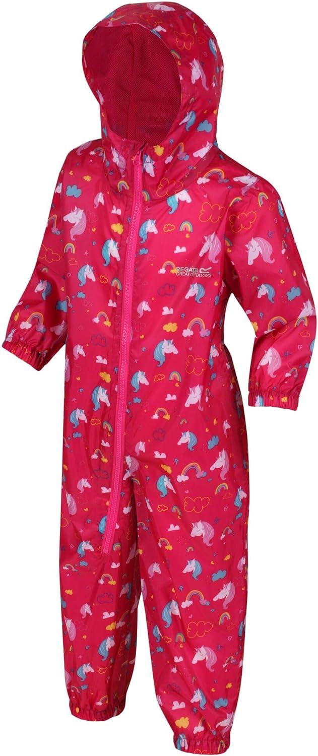 Regatta Kids Puddle Iv All-in-One Suit 18-24 Months Unicorn Pink