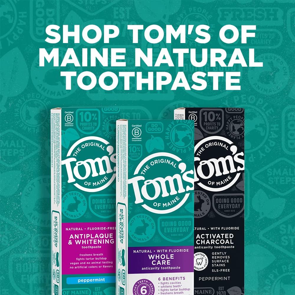 Tom's of Maine Activated Charcoal Whitening Toothpaste 4.7 oz - 3-Pack ...