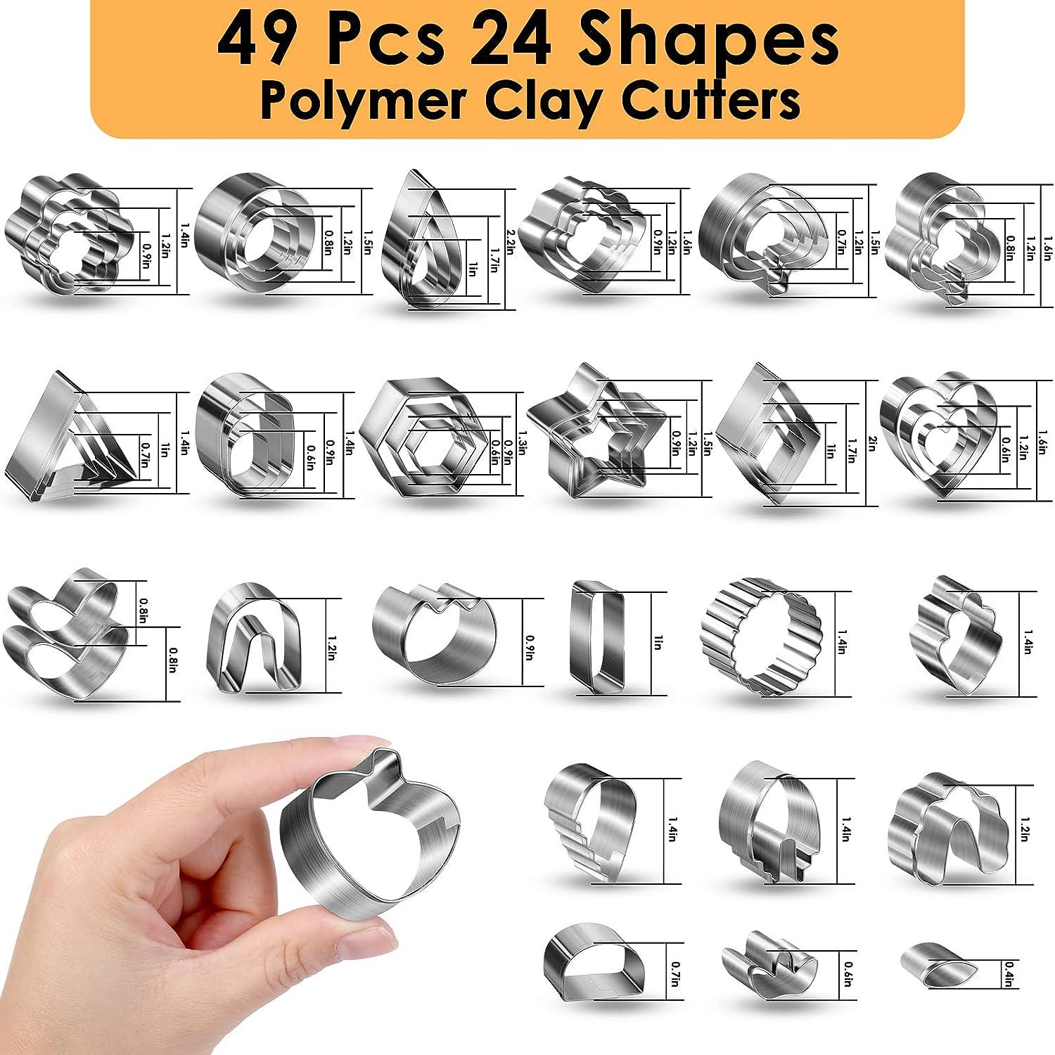 Polymer Clay Cutters Kit, 136 Pieces, 28 Shapes
