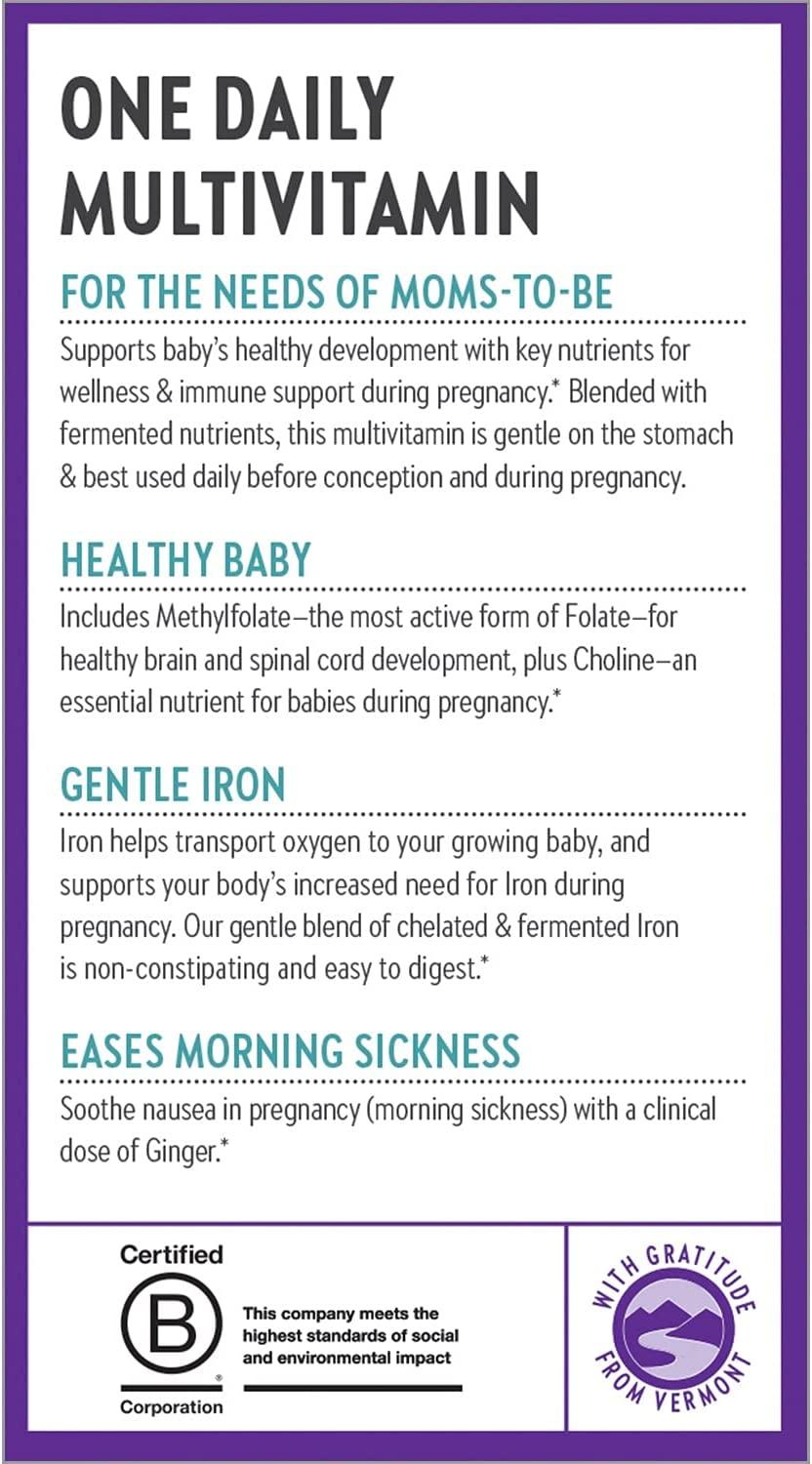 New Chapter Prenatal Multivitamin with Methylfolate & Choline 60 One