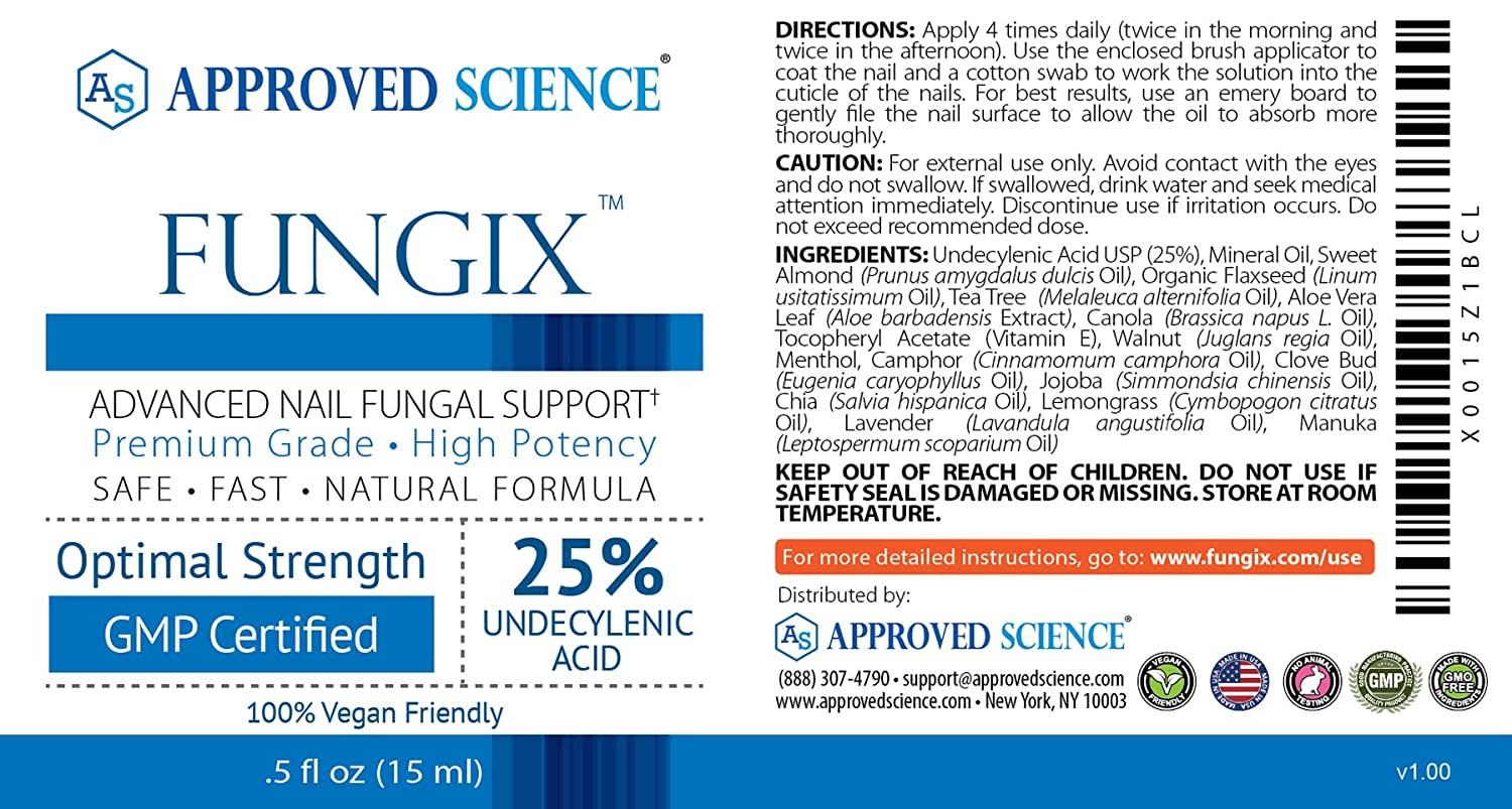 Approved Science Fungix Nail Fungus Formula With Tea Tree Oil, 25