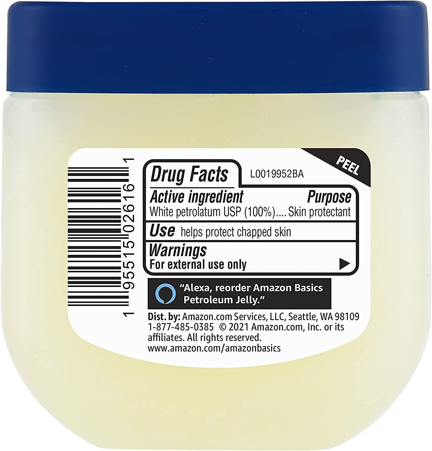 Amazon Basics Petroleum Jelly White Petrolatum Skin Protectant