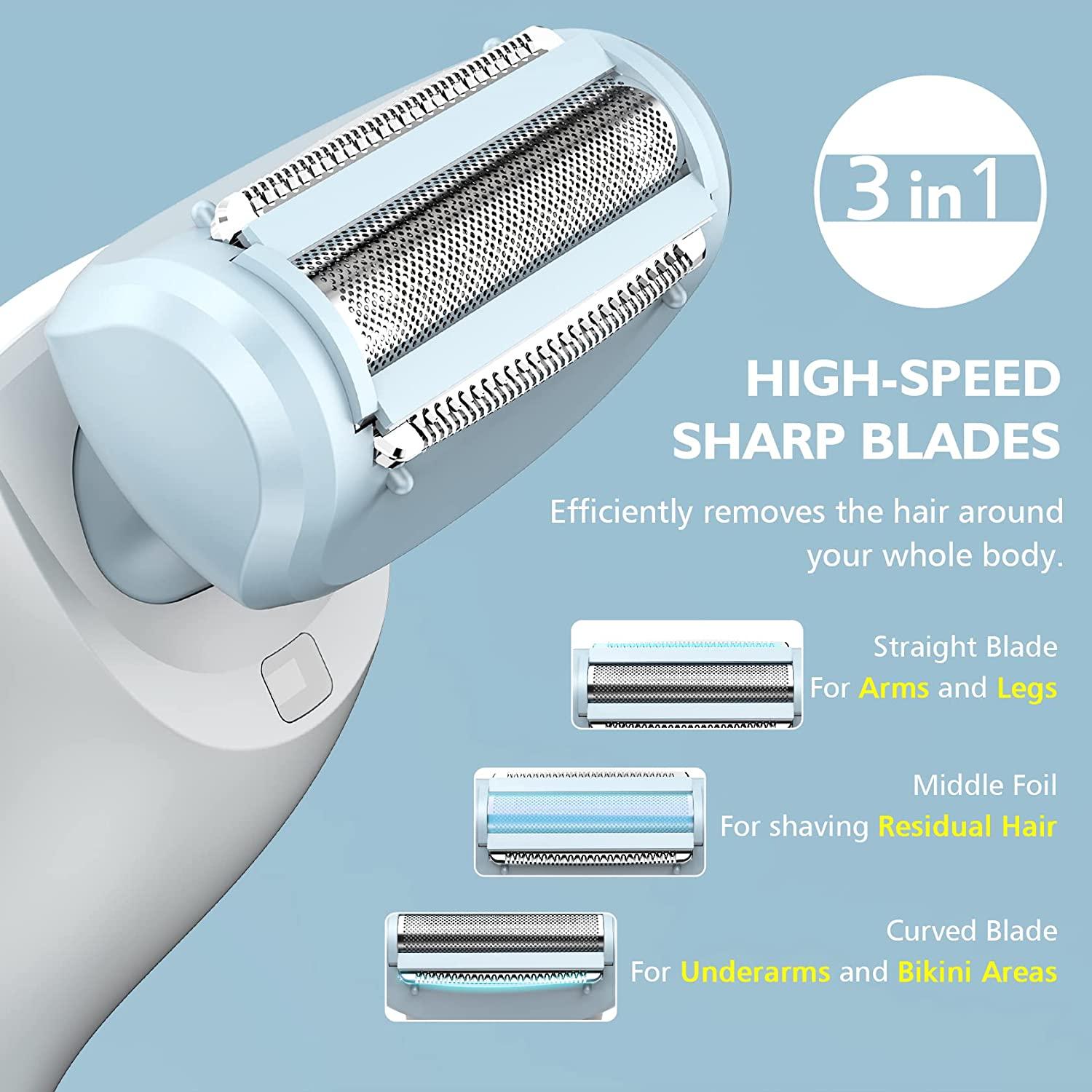 Electric Razors for Women, RenFox Electric Shaver for Women with LED