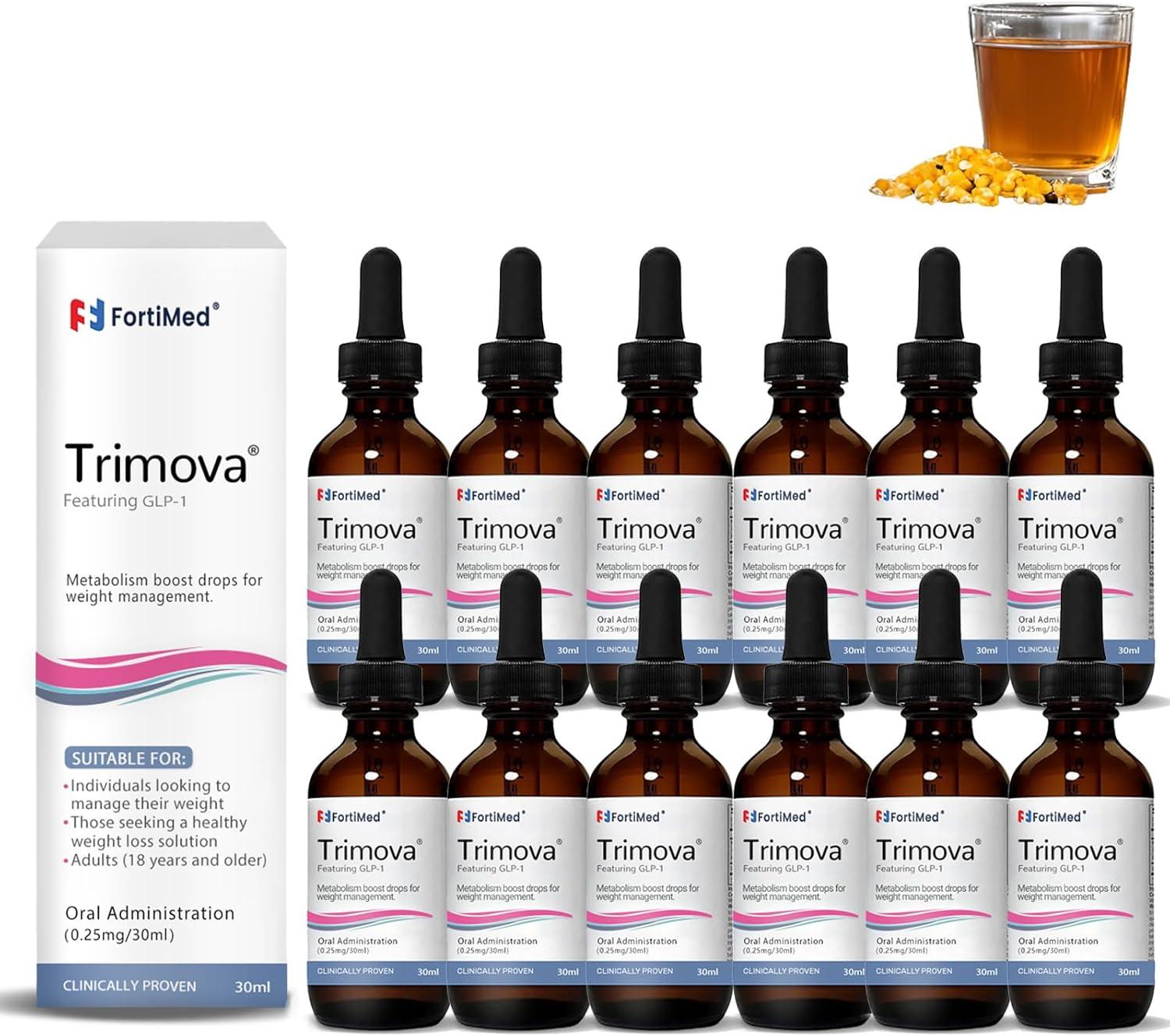 trimova glp-1 Trimova Metabolism Vitamin Drops | GLP-1 Satiety Drops for Weight  Management | 1 Fl Oz (Pack of 1) - Boost Your Metabolism Today | Buy Now  with Express International Delivery