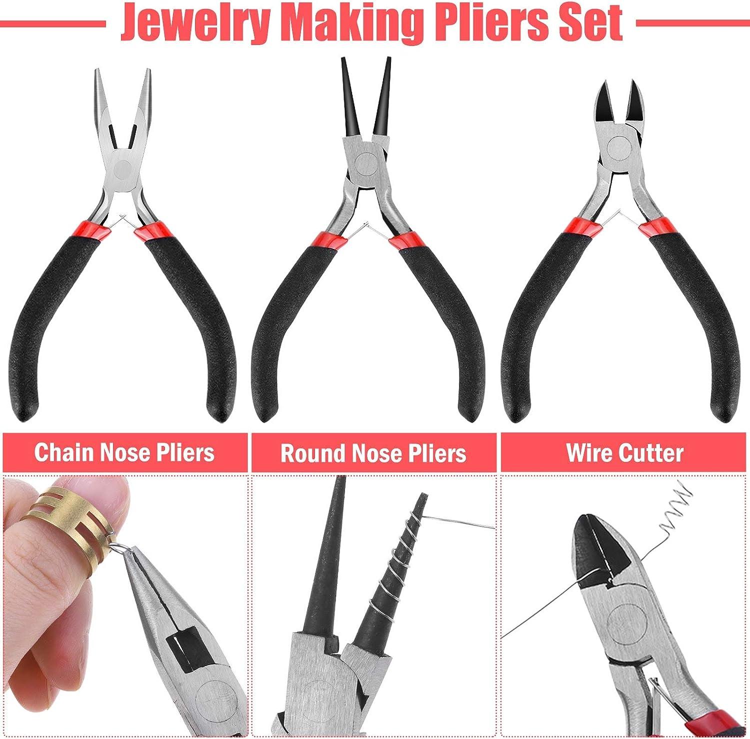 Thrilez Jewelry Wire Wrapping Jewelry Making Supplies Kit with Craft Ring Wire  Jewelry Tools Jewelry Pliers and Jewelry Findings for Jewelry Repair Wire  Wrapping and Beading
