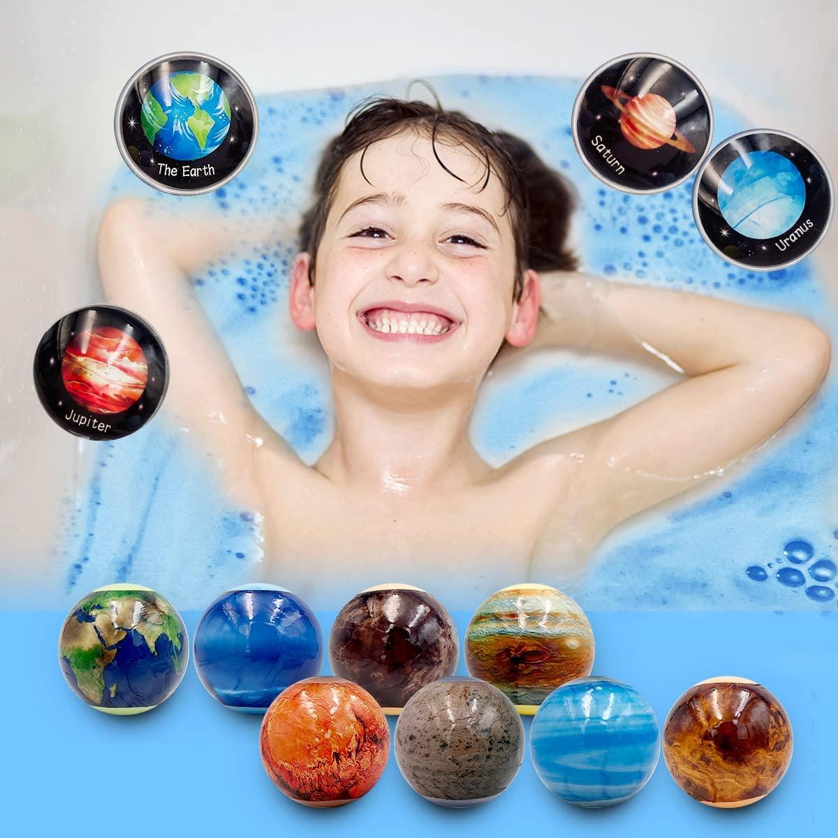 9 x Solar System Bath Bombs Gift Set