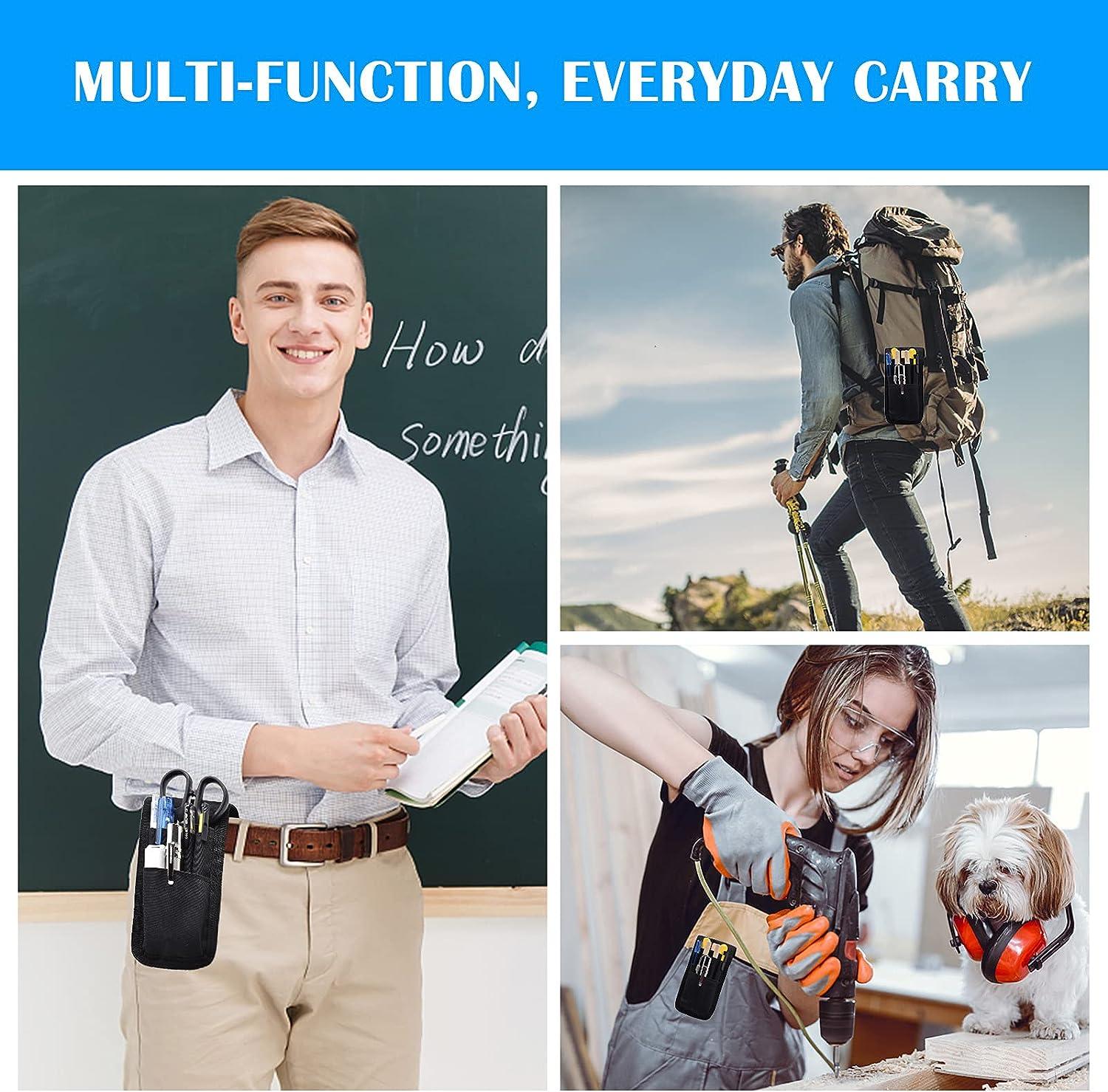 KATOLK 2 Pcs Belt Pen Holder, Multifunctional Adjustable Tactical