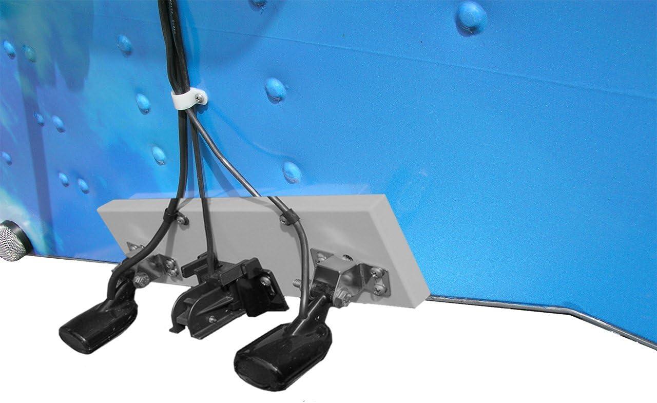 Bert's Custom Tackle American Made Transducer Mounting Board Dolphin Gray