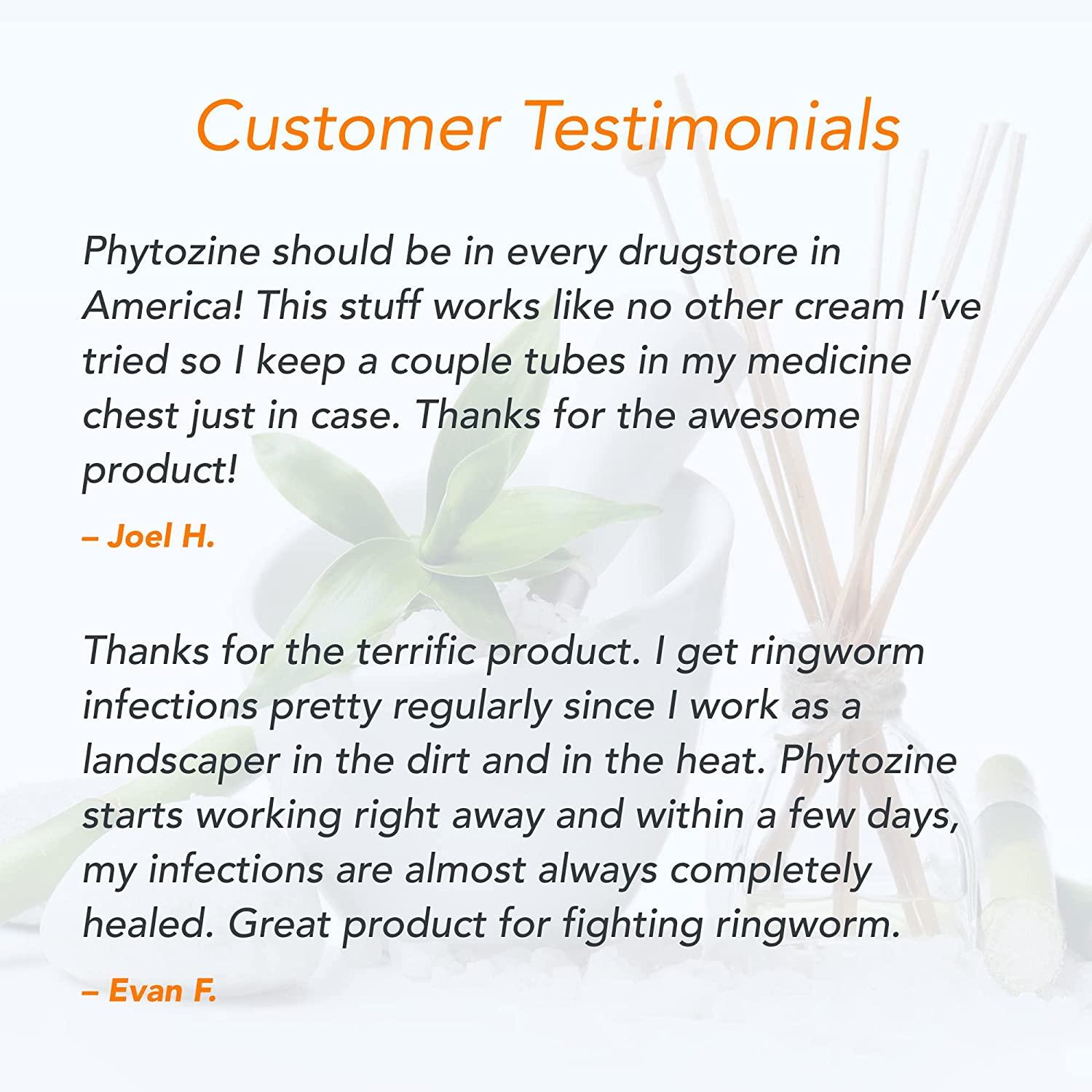 PHYTOZINE Ringworm Cream Treats Stubborn Ringworm Infections, Fights