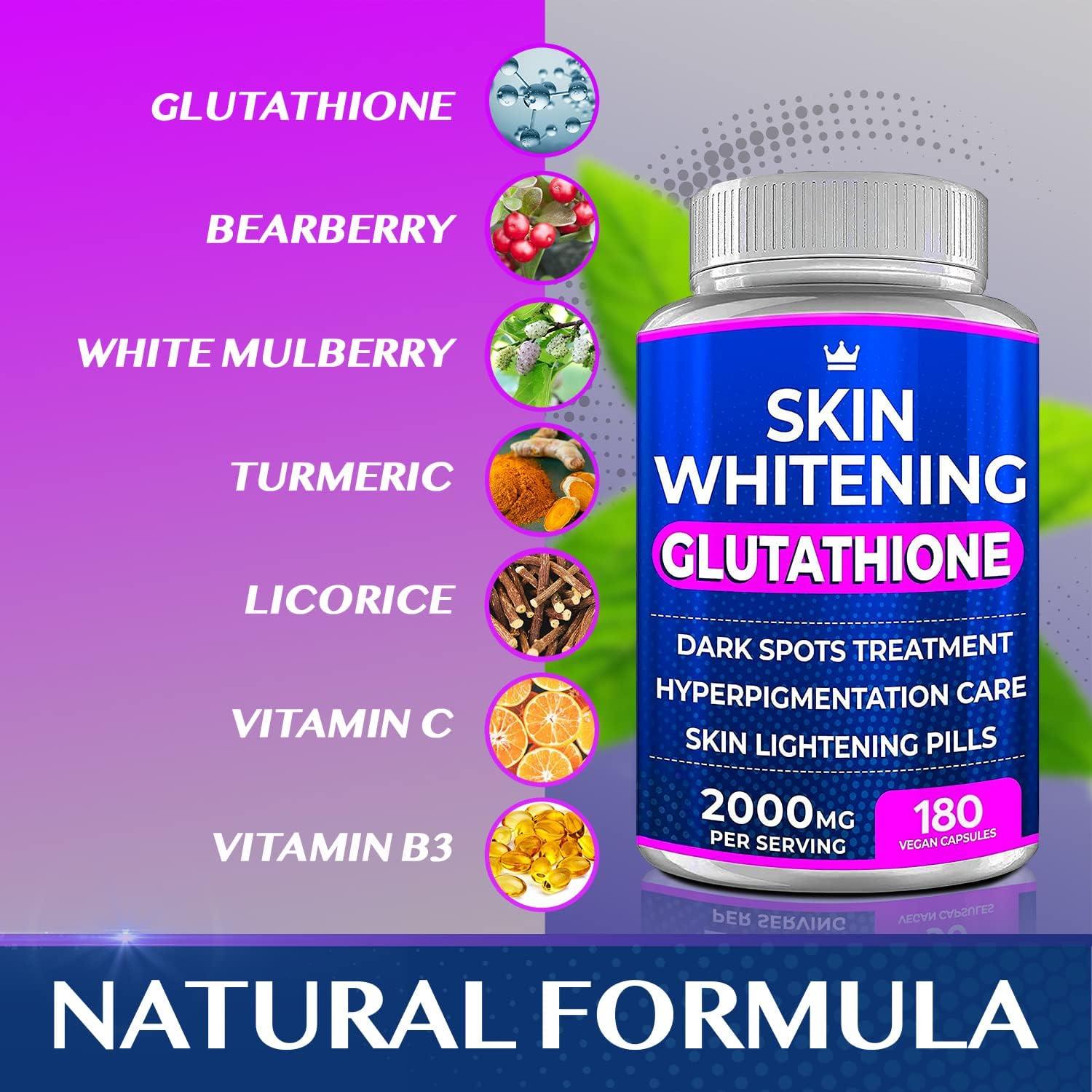 best glutathione pills in usa Amazon.com: Glutathione Capsules - 1,500mcg L-Glutathione Supplement with  Vitamin C - Skin Tone Enhancer - Targets Dark Spots & Acne Marks -  Antioxidant Supplement for Beauty & Health Support main image 1
