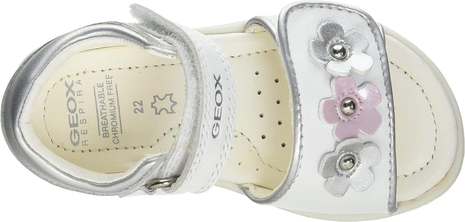 Geox ELTHAN GIRL - Sandalias - Navy/silver/azul Marino