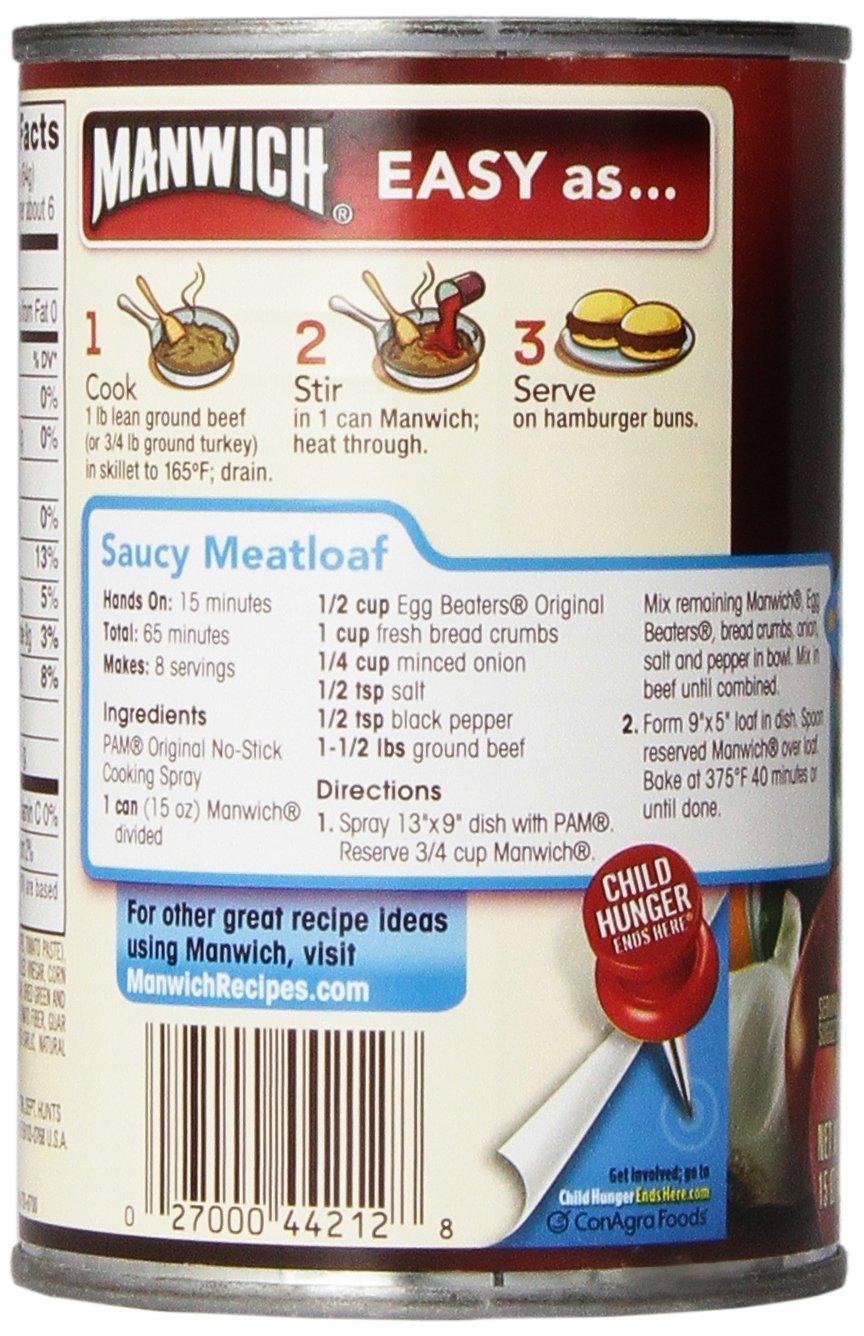 Hunt's Manwich Sloppy Joe Sauce, Original, 15 Oz (Pack of 3)