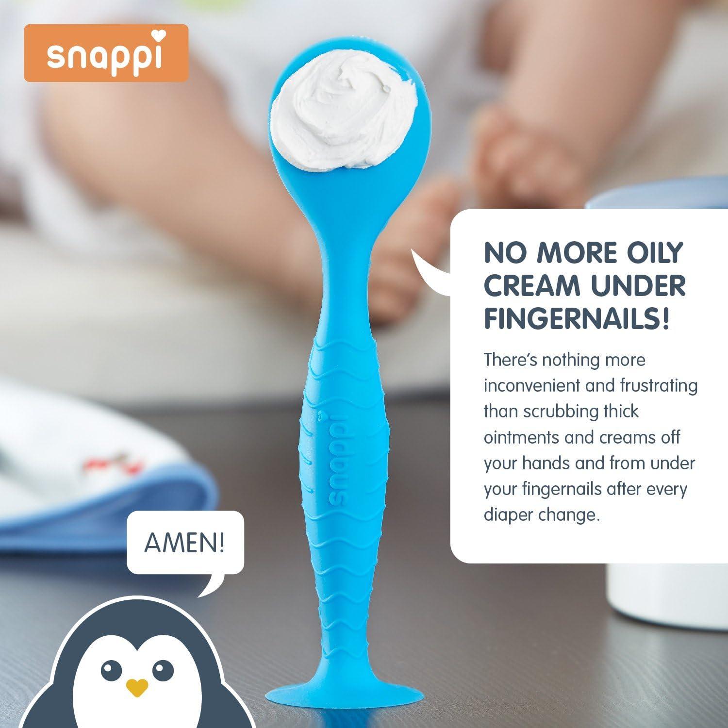Snappi Baby Ergo Brush MedicalGrade Silicone Diaper Cream Applicator