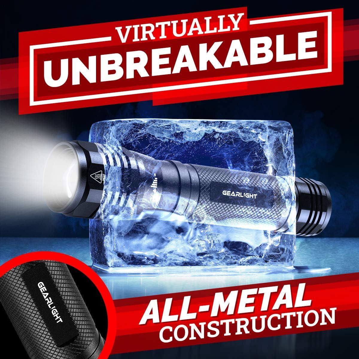 GearLight S2500 LED Flashlight Extremely Bright, Powerful Tactical