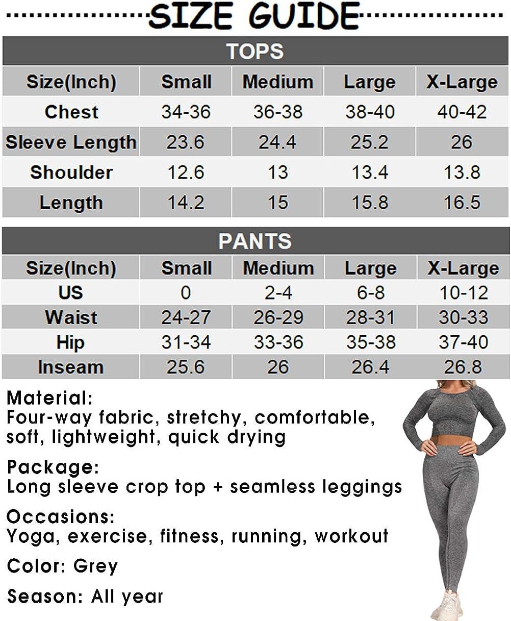 Women's Yoga Outfits, Workout Outfit 2 Pieces, Seamless High Waist