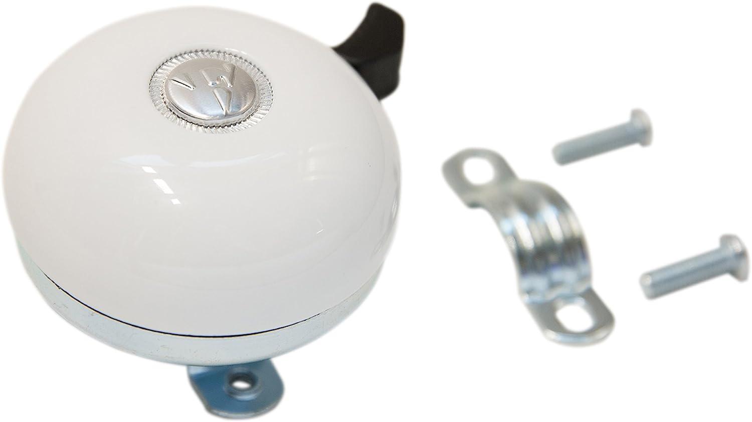 Firmstrong Classic Beach Cruiser Bicycle Bell White