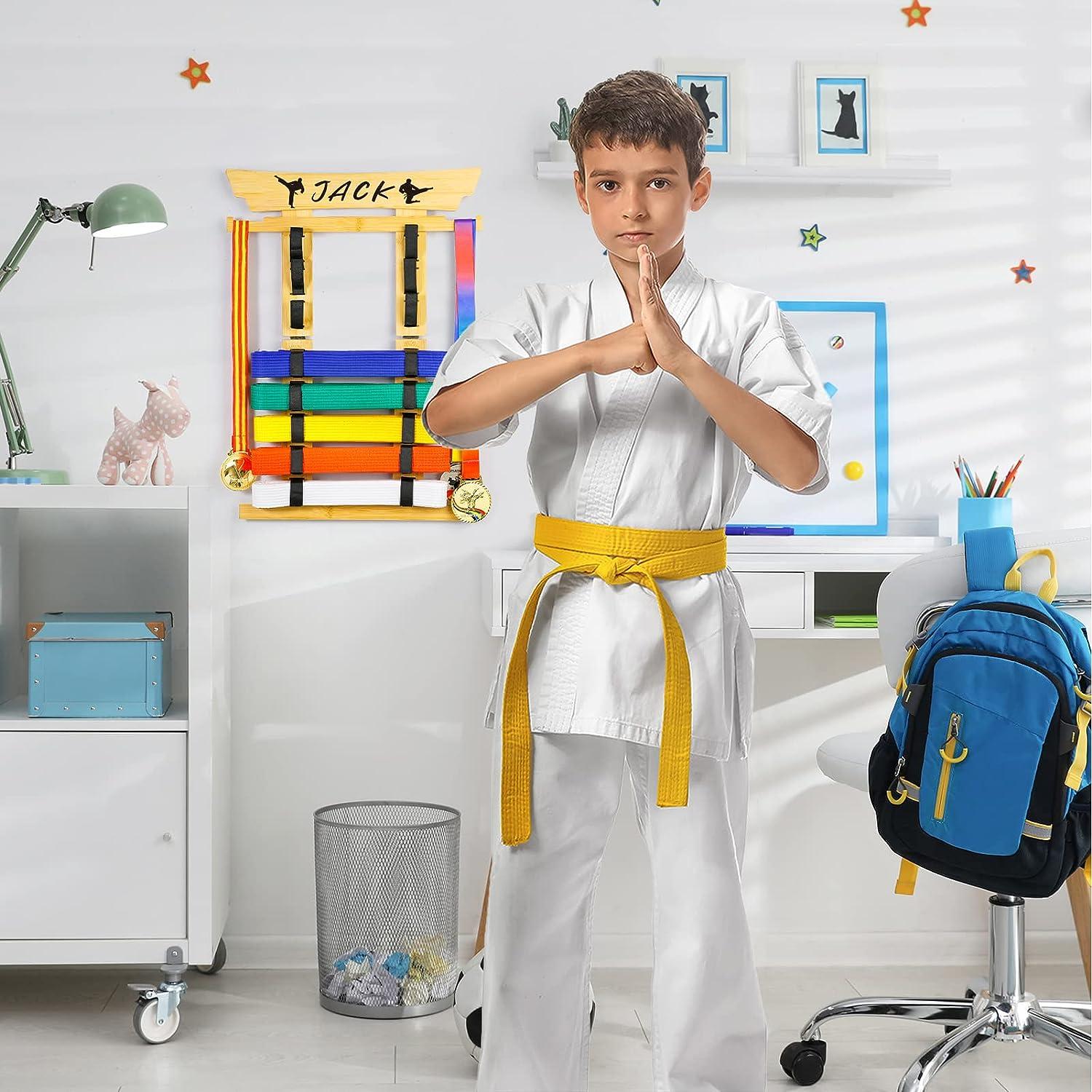 Playwell Martial Arts 280CM Coloré Ceinture Avec Blanc Rayure - Noir