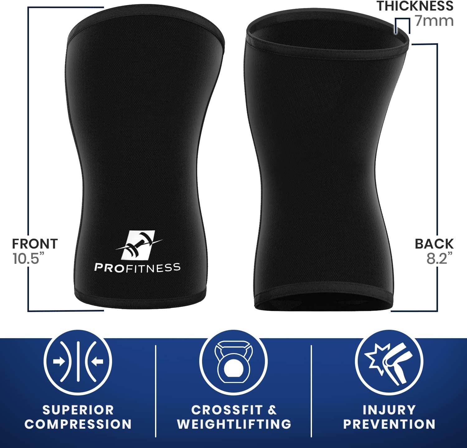 ProFitness 7MM Knee Sleeve (Pair) Provides Ideal Supporter
