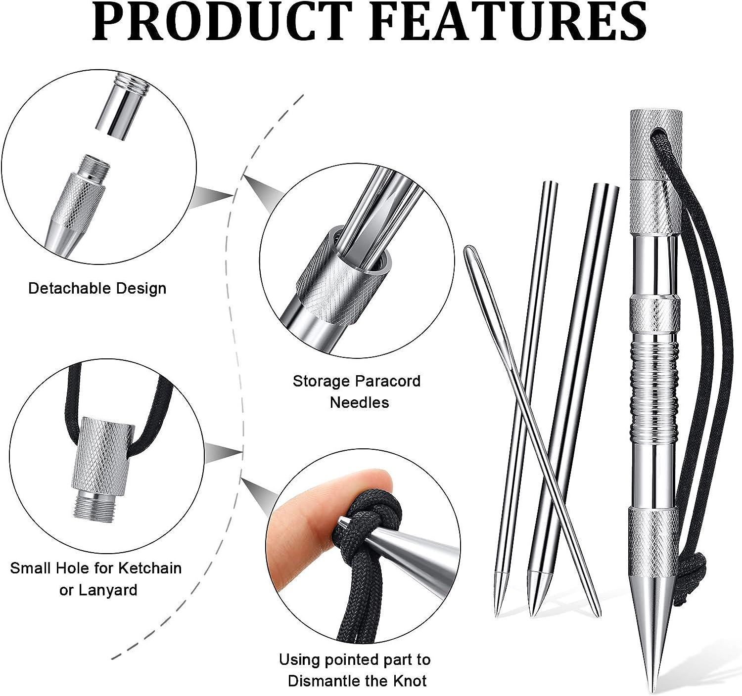 Outdoor Gadgets Stitching Needles Aluminum Camping Knotter Smoothing Tool  Craft Lacing Paracord FID For Leather Marlinspike Set DIY From Hebaohua,  $20.74