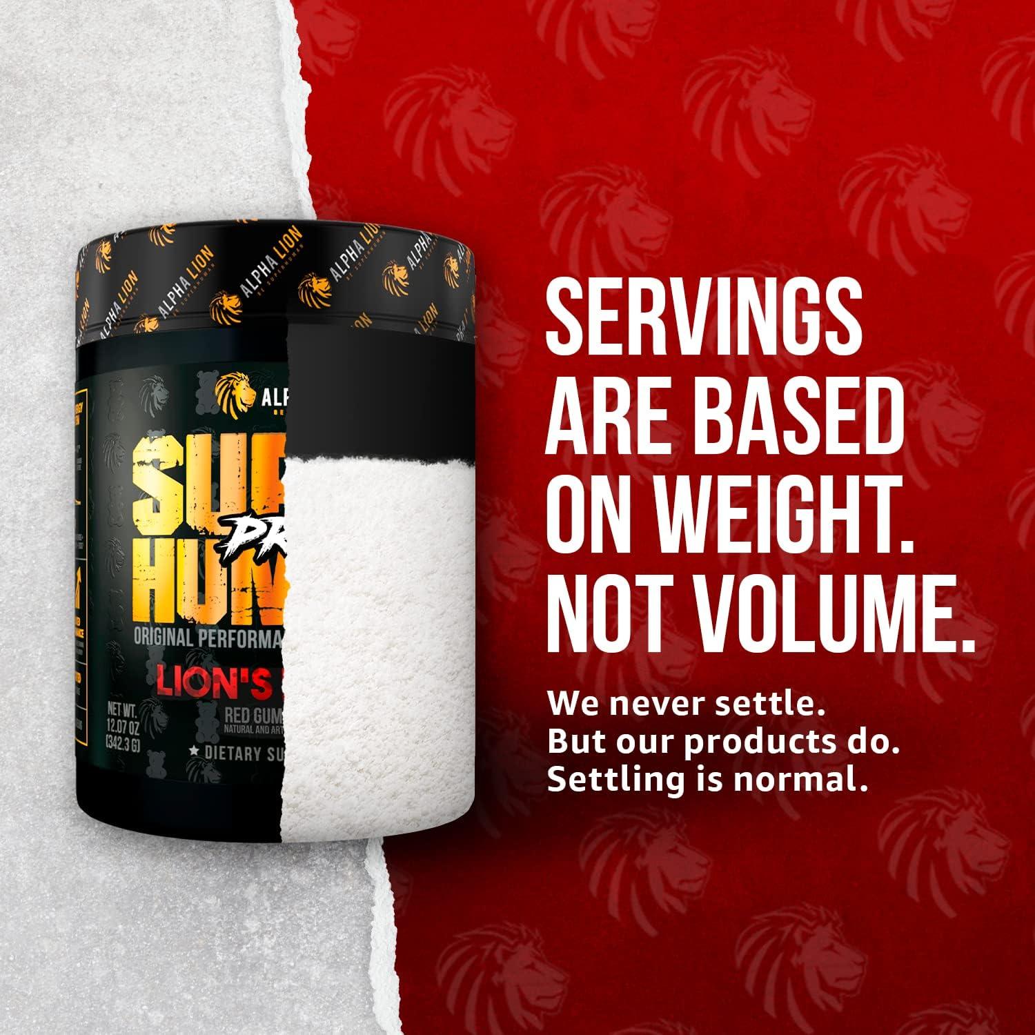 ALPHA LION Pre Workout Powder Lion's Blood Flavor Enhanced Energy