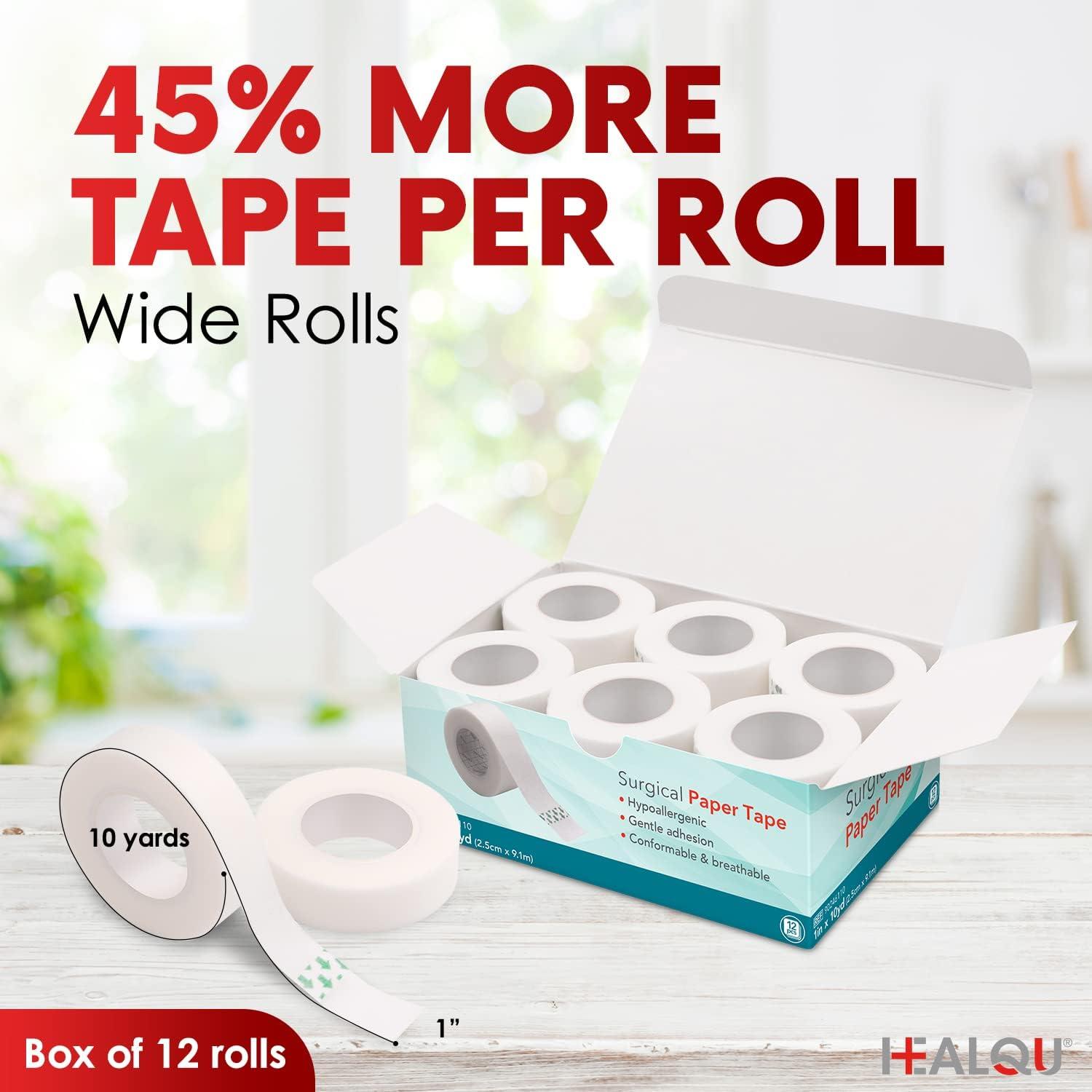 HEALQU Medical Tape Paper for Surgical Wound Care First Aid