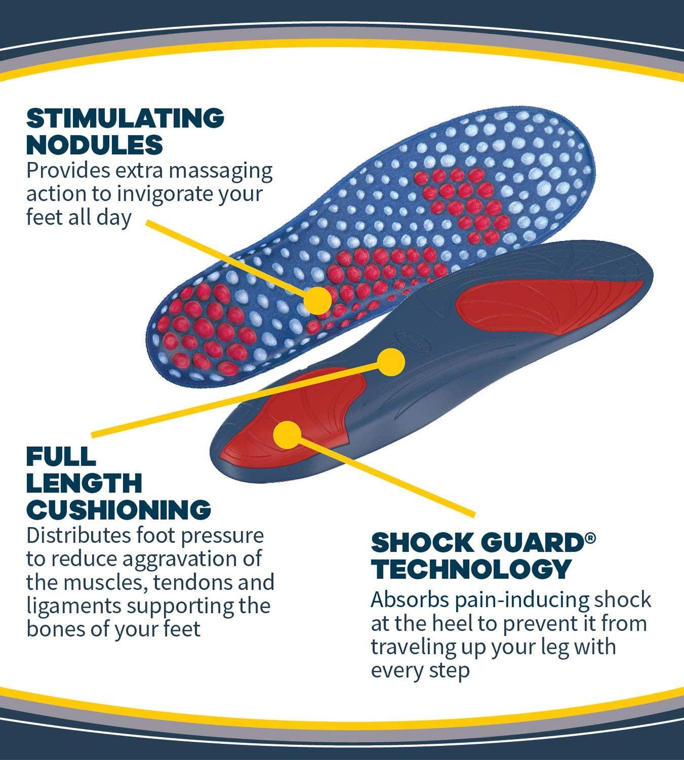 Dr. Scholl’s Pain Relief Orthotics for Heavy Duty Support for Men, 1 Pair,  Size 8-14