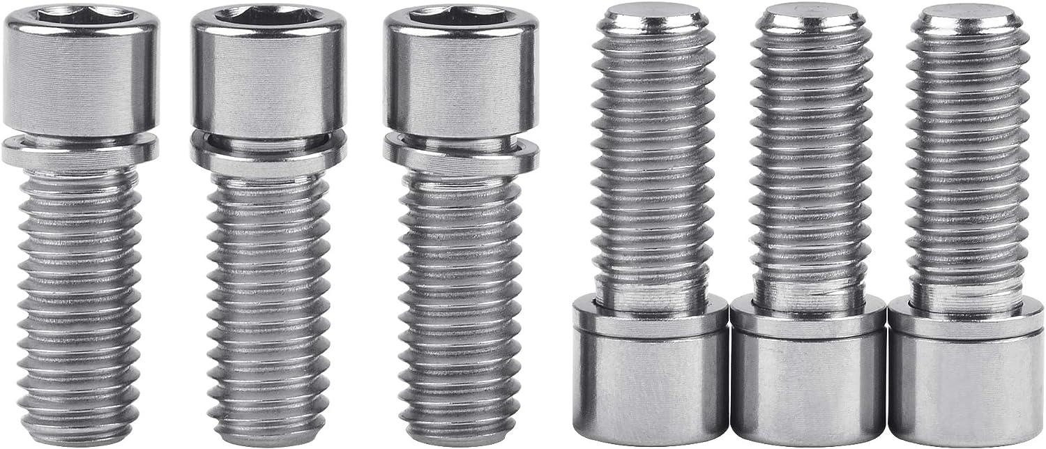 6x M8 X 25mm Titan Schrauben BMX - TC4 Titanlegierung Für Cycling Stem