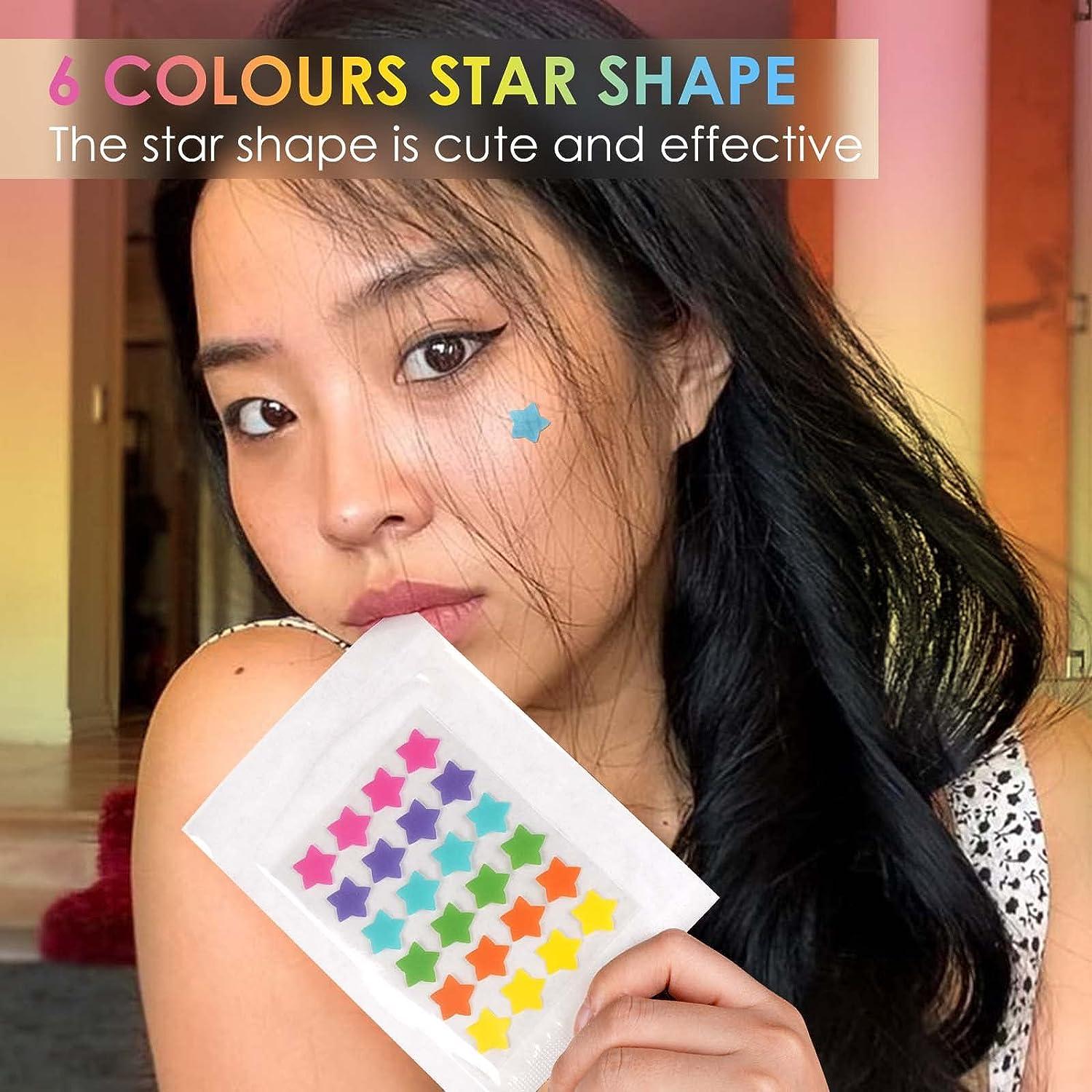 Star Pimple Patches - 400 Count Hydrocolloid Acne Stickers In Cute Shapes For Overnight Blemish Treatment