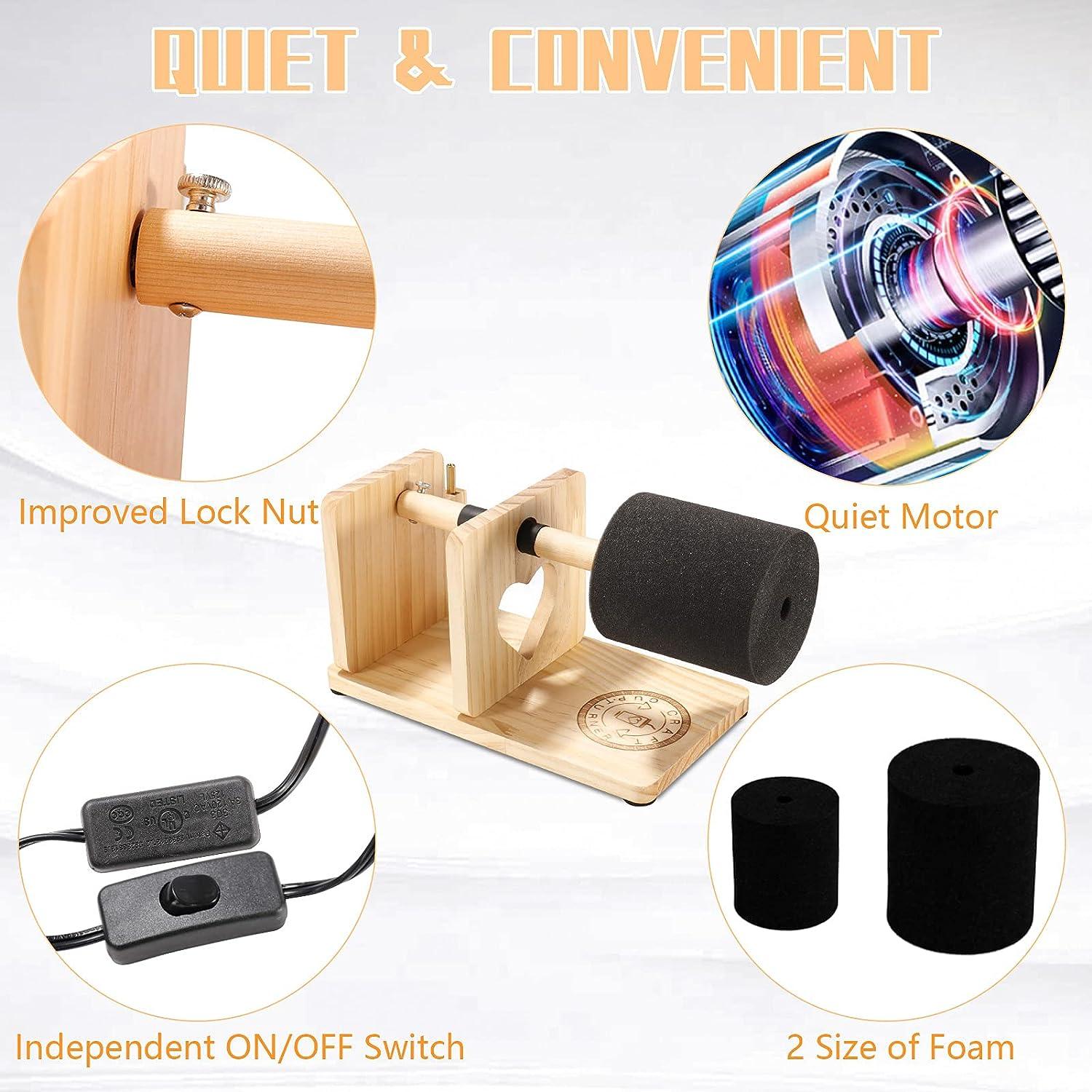 4-in-1 Multi Cup Turner for Tumblers with On/Off Switch - Ideal for Epoxy  Resin Crafting - Wood Design | Buy Now with Express International Delivery  | GoSupps.com