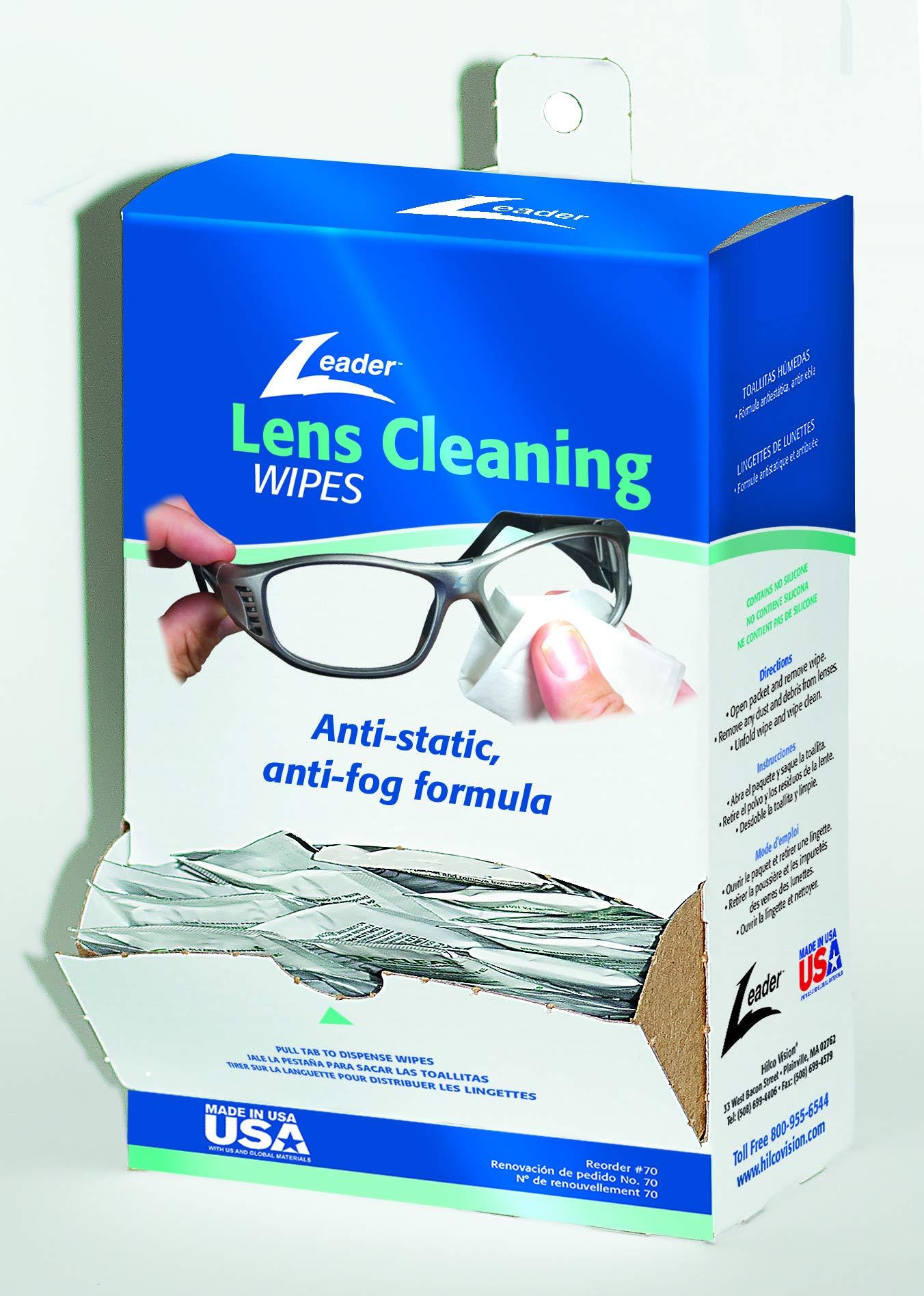 Leader Lens Cleaning Towelette Dispenser Pack of 100 (100 Count)