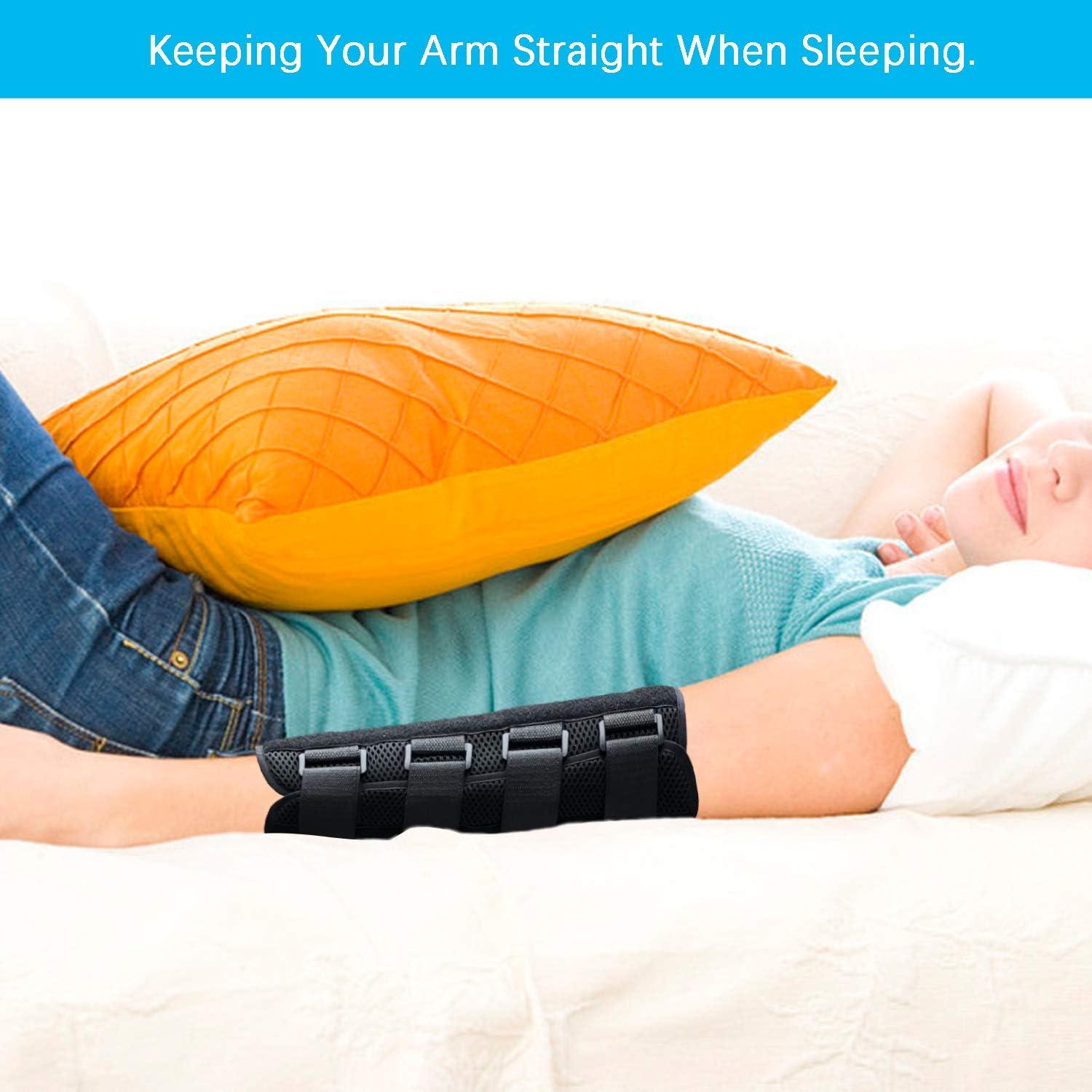 Elbow Brace Splint Immobilizer Stabilizer for Ulnar Nerve Entrapment & Cubital Tunnel Syndrome
