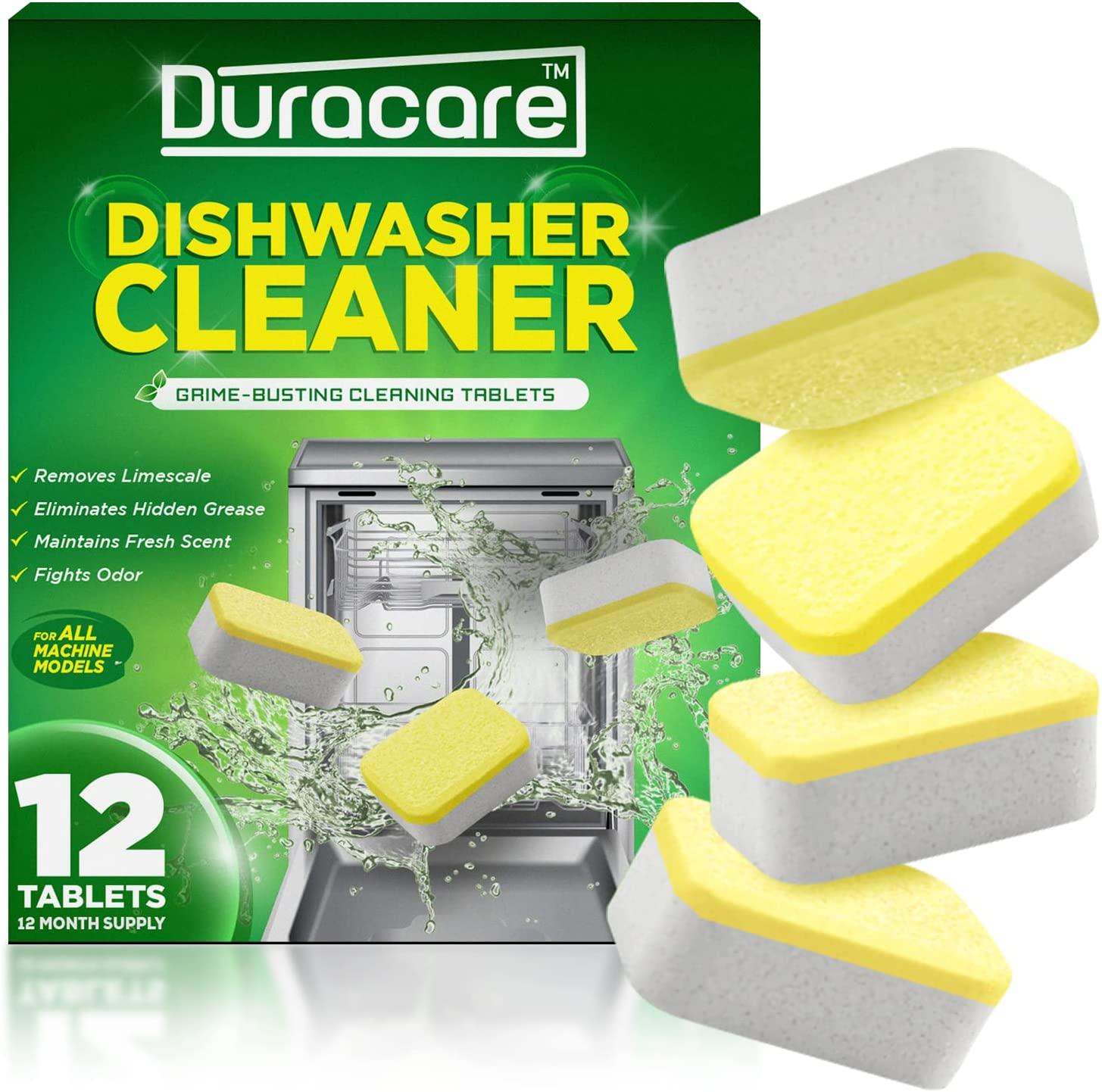 Duracare Dishwasher Cleaner Tablets Removes Limescale, Hard Water