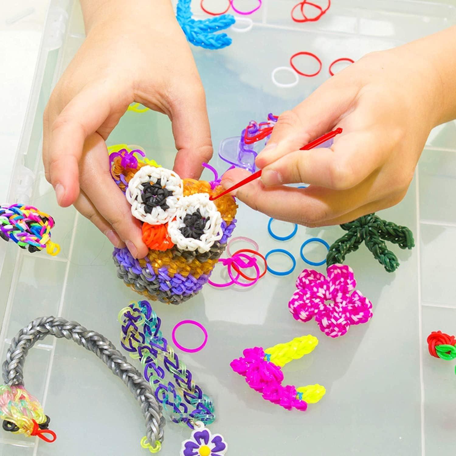 6000+ Loom Rubber Bands Refill Kits with 250PCS S-Clips10-Hooks Premium Bracelet  Making Kit for Kids Weaving DIY Crafting Gift (White) - Yahoo Shopping