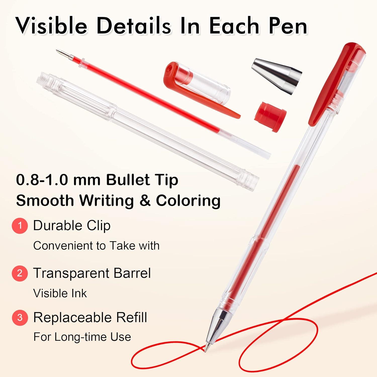 360 Pack Gel Pens Set Shuttle Art 180 Colors Gel Pen Set Plus 180 Color Refills Perfect for Adult Coloring Books Doodling Drawing