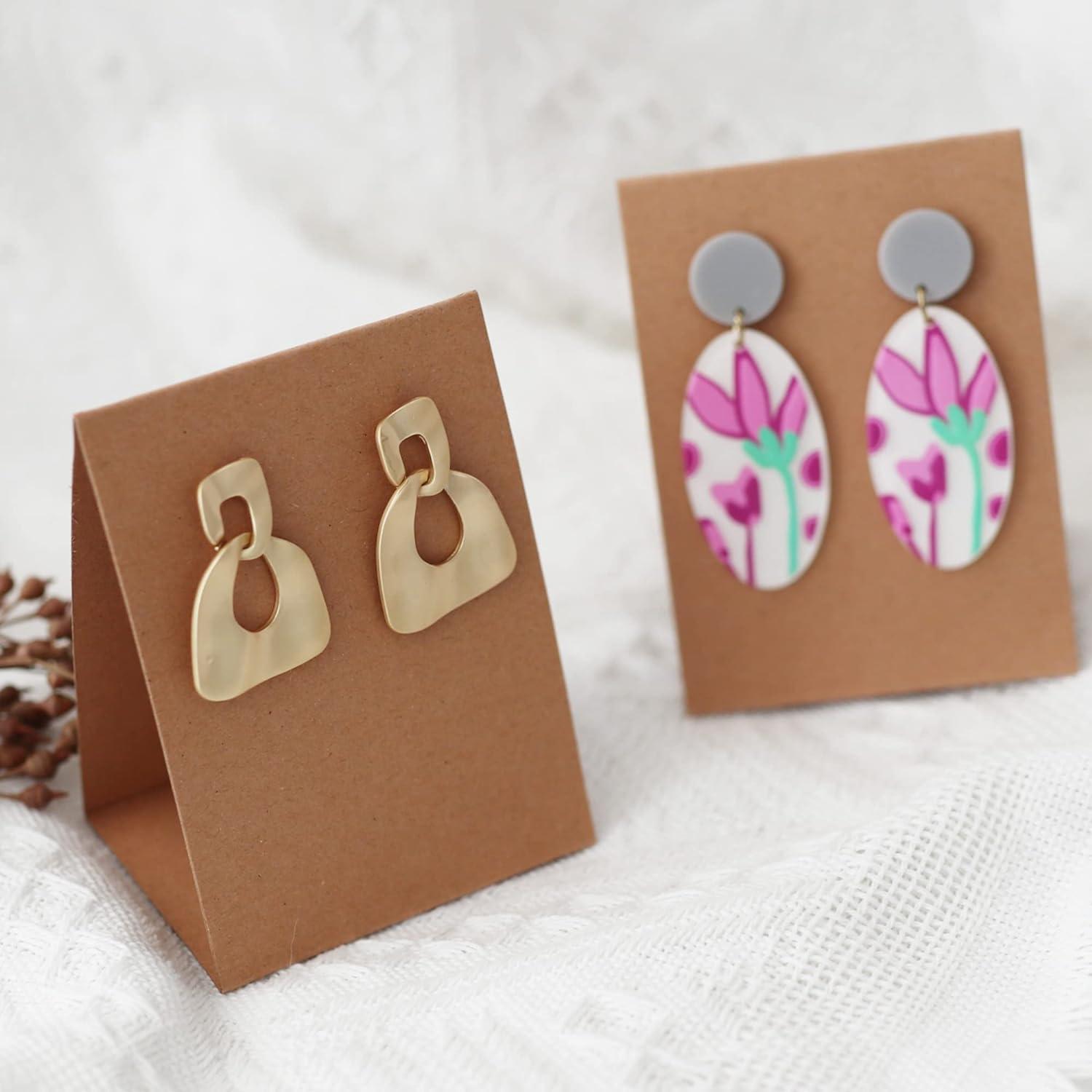 Earring Card Blanks for Jewelry Display Cards Using Premium Quality Paper 
