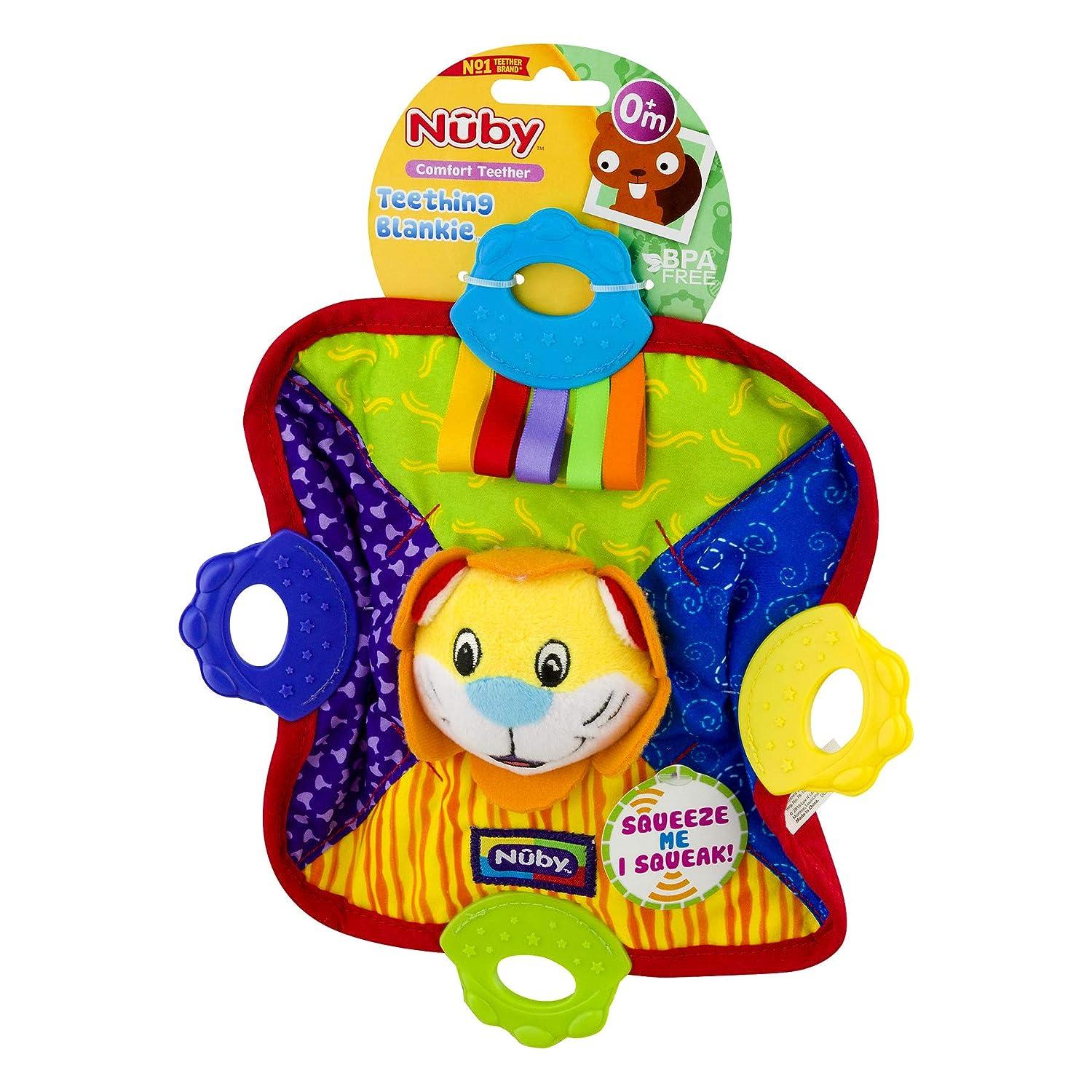 Nuby Teething Blankie Lion