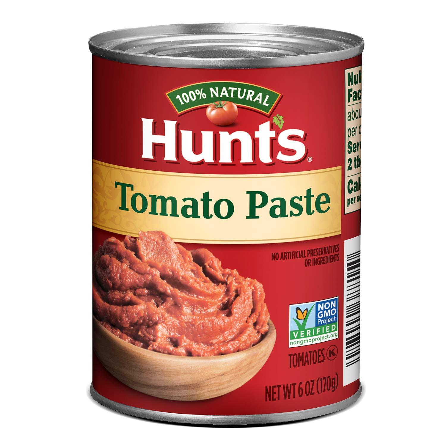 Hunt's Tomato Paste 6 oz (24 Pack) Keto Friendly Tomato Paste Bulk